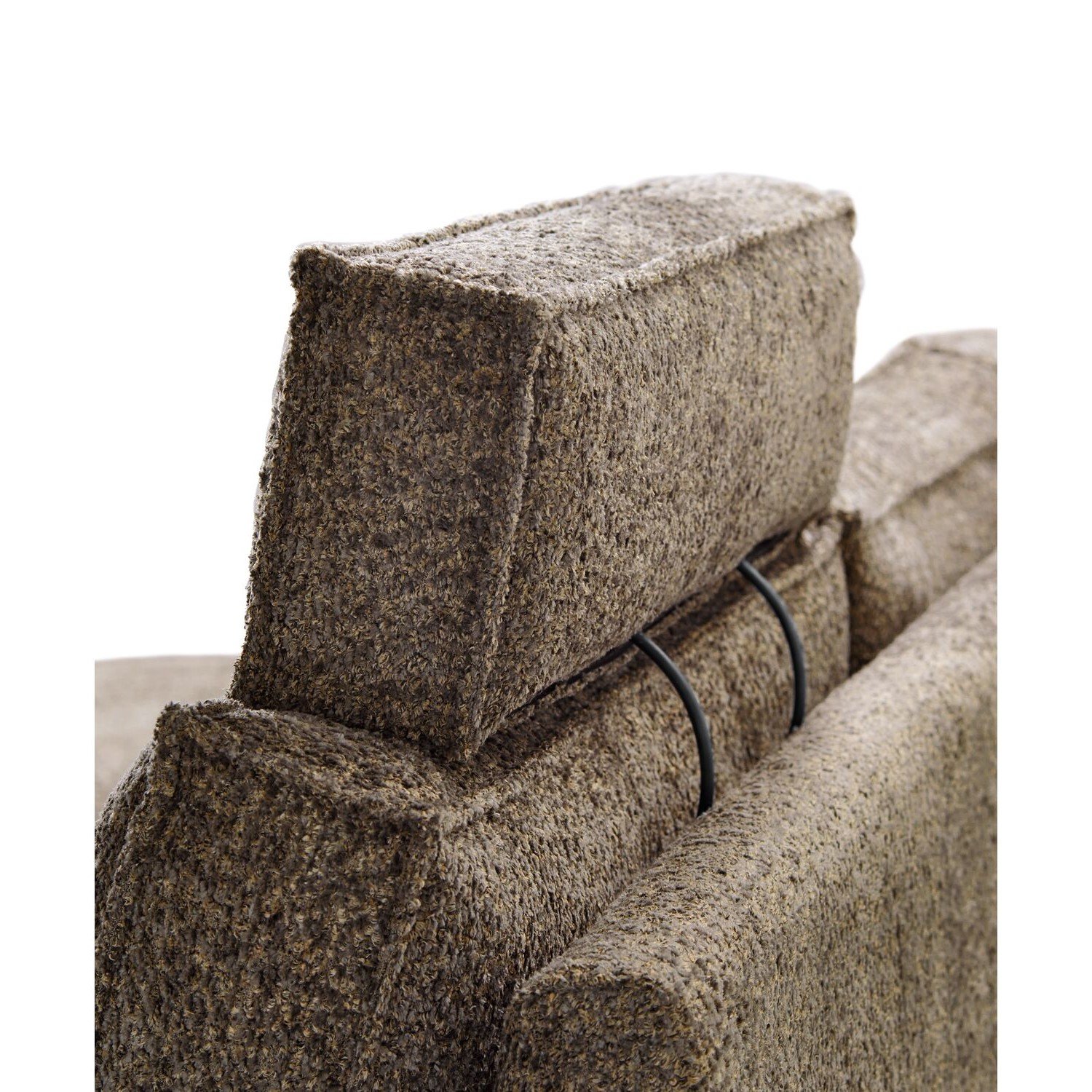 Hoekbank Andelo polyether met HR schuim en visco wood