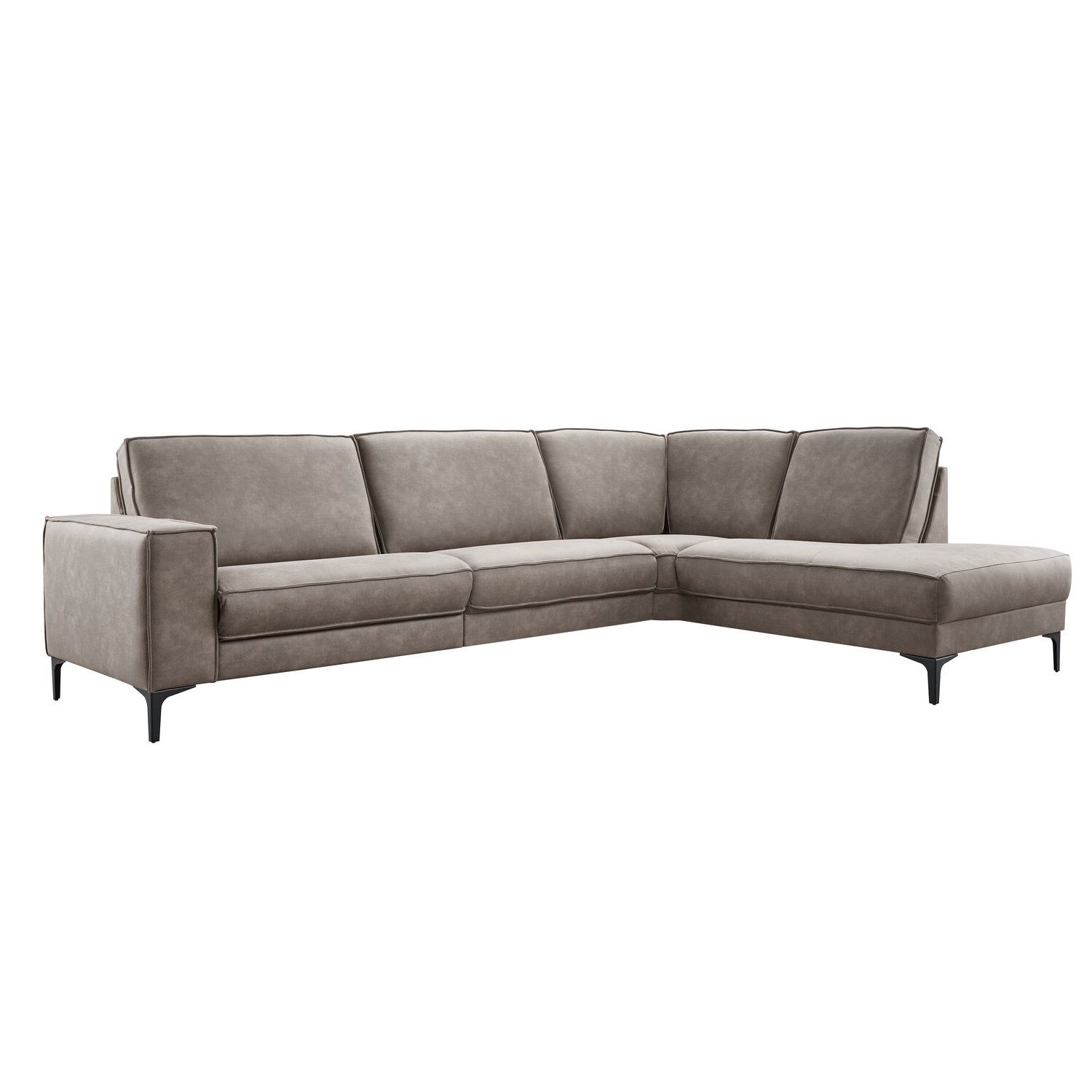 Hoekbank Barrio pocketveren met HR-schuim zitting cacao