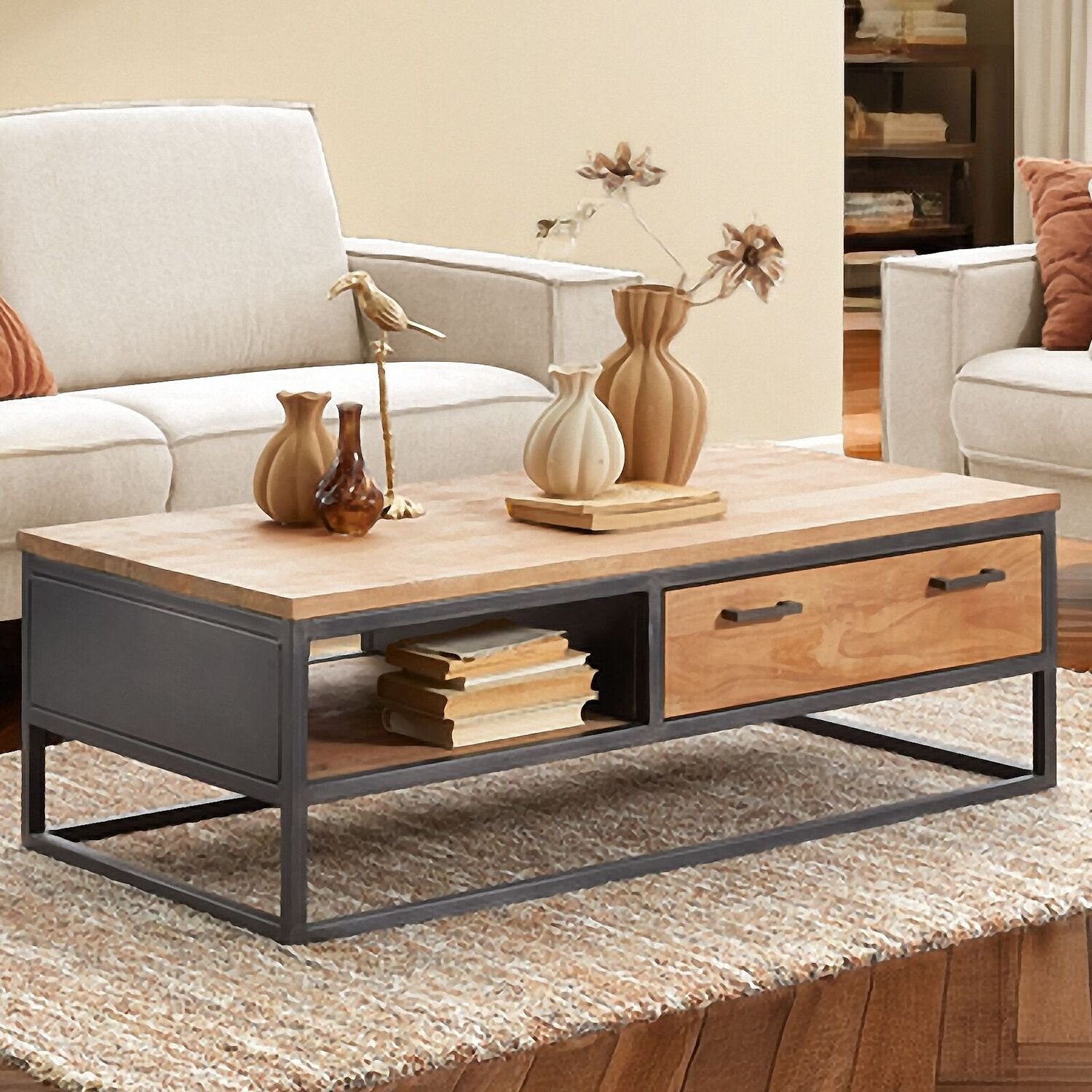 Salontafel Mesola 130 x 65 mango natural 