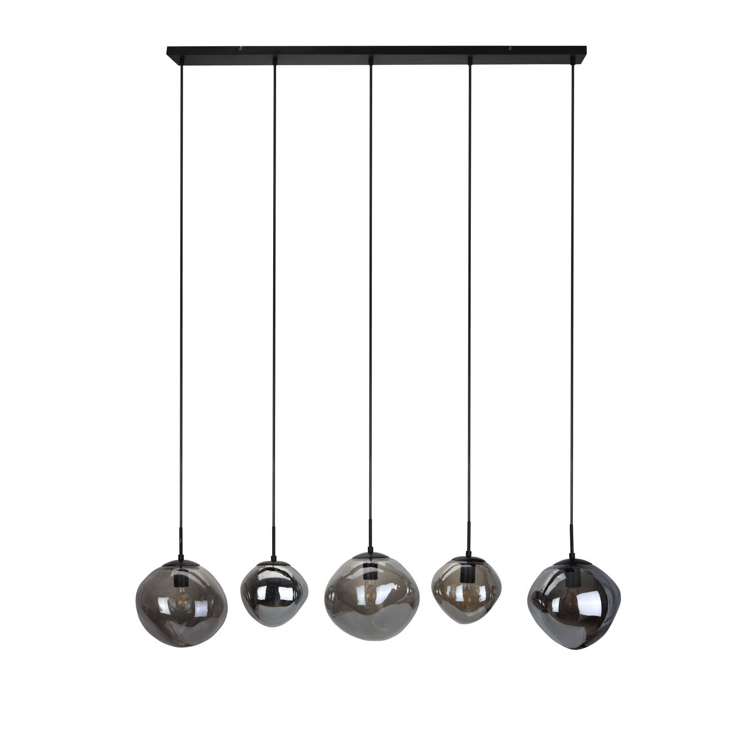 Hanglamp Macato smoke glas 5 lichts