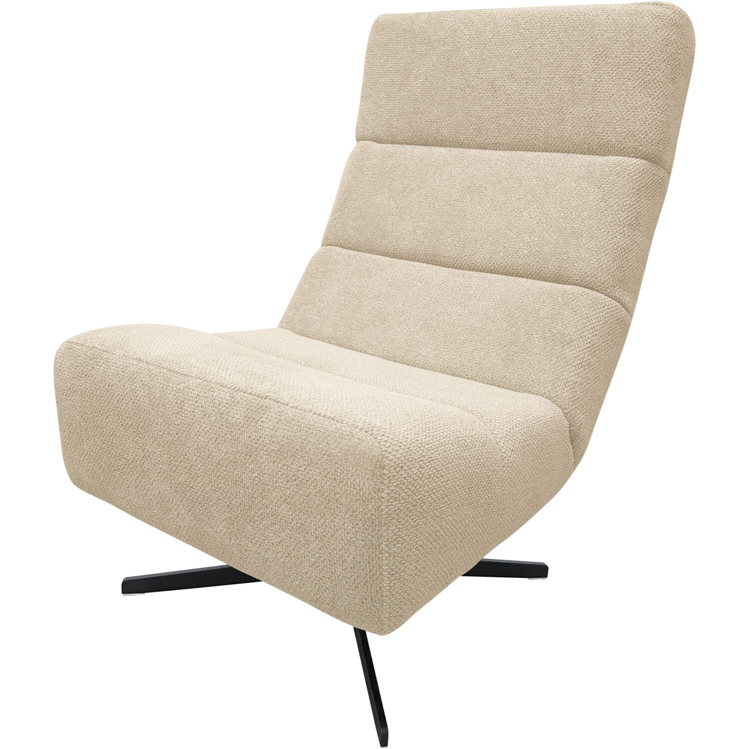 Draaifauteuil Novia stof macan 01-naturel