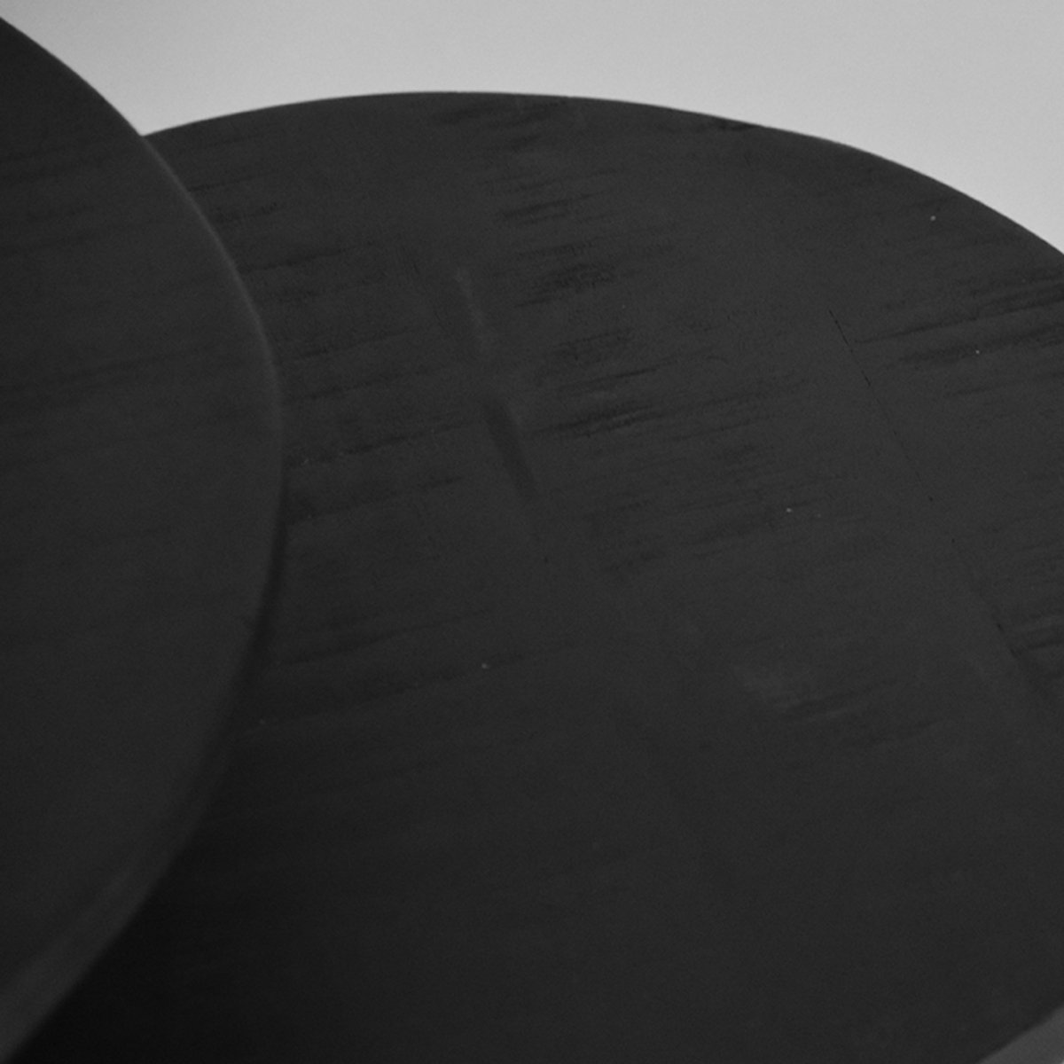 Salontafel Set Duo zwart mangohout, 50 cm