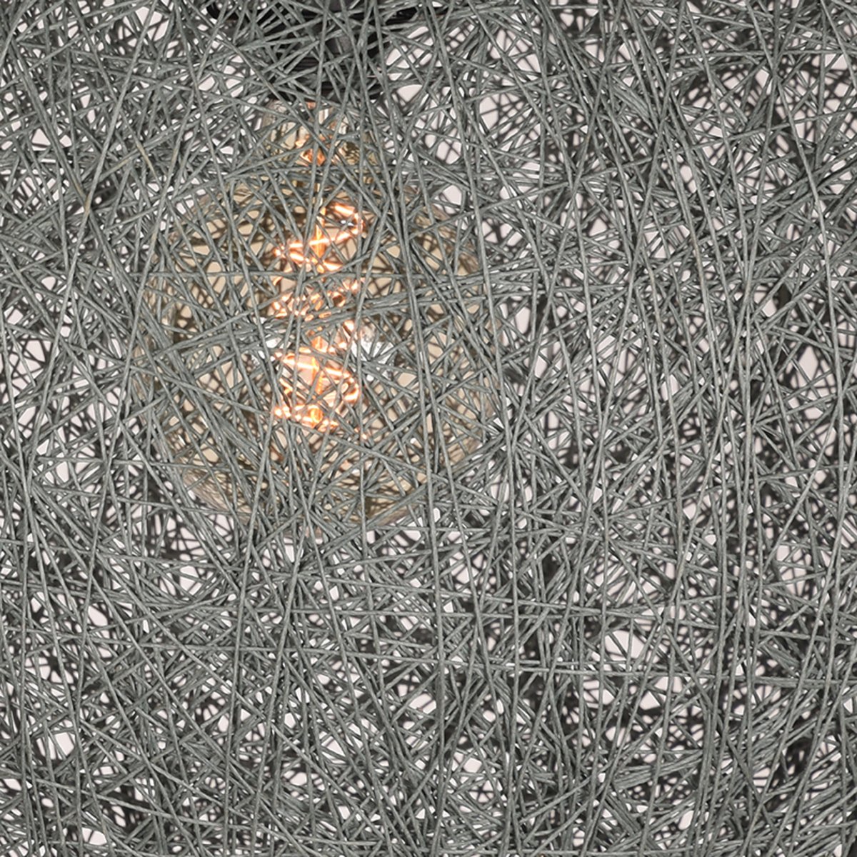 Hanglamp Twist grijs vlas, 55x145 cm