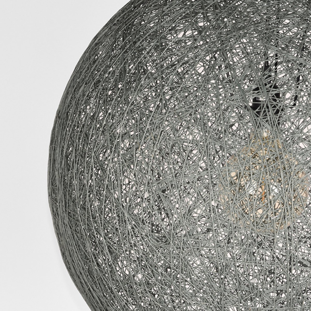 Hanglamp Twist grijs vlas, 55x145 cm