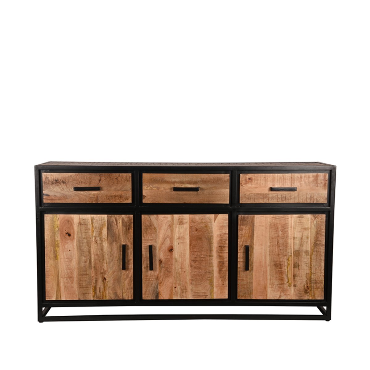Dressoir Tampa rough mangohout, 170x45x90 cm
