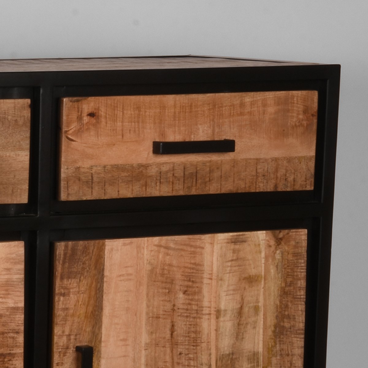 Dressoir Tampa rough mangohout, 170x45x90 cm