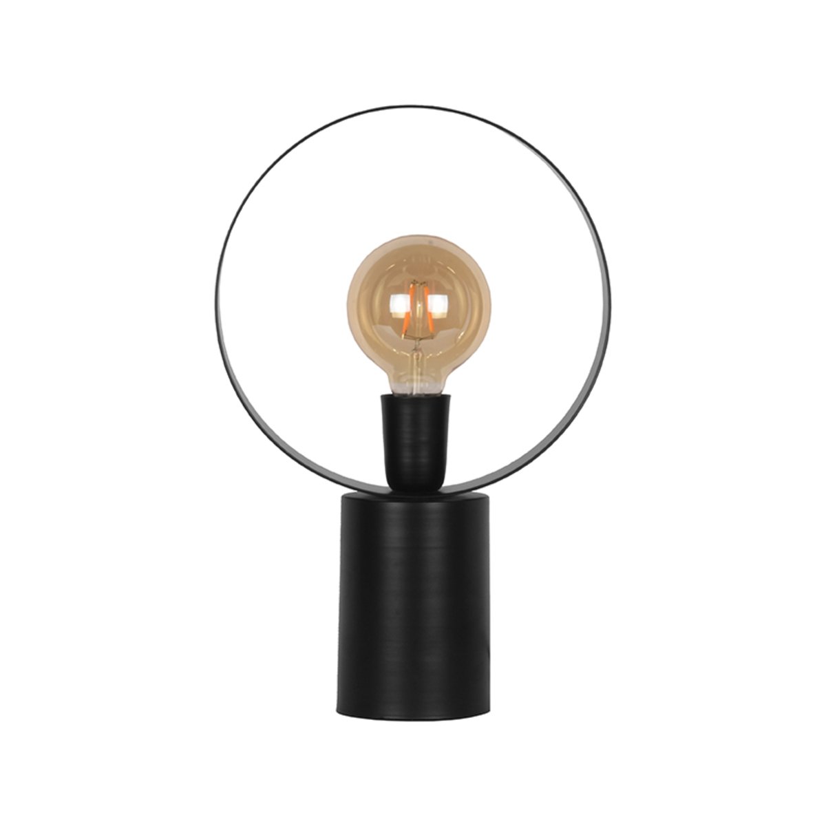 Tafellamp Ray zwart metaal, 26x10x40 cm