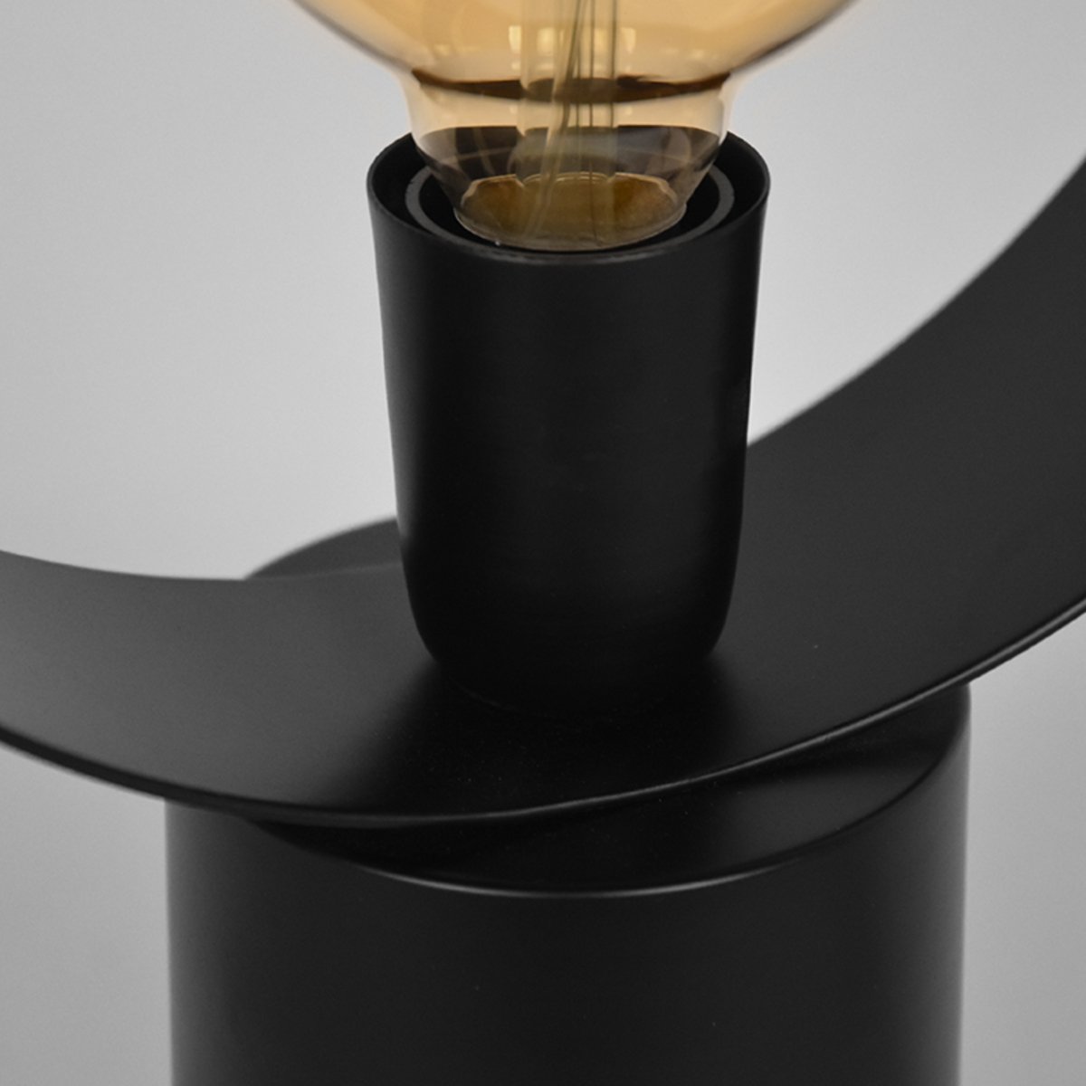 Tafellamp Ray zwart metaal, 26x10x40 cm