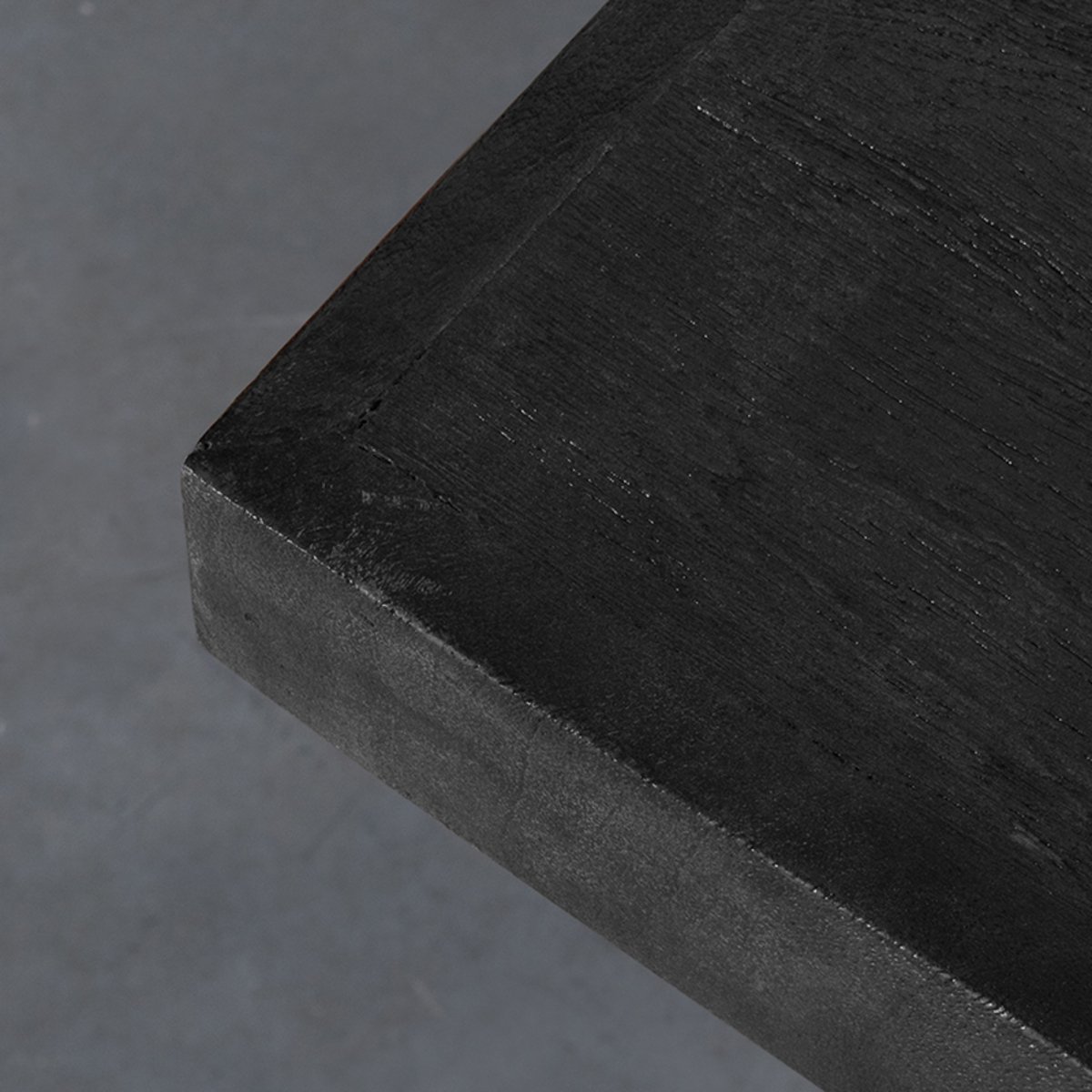 Restauranttafel Blad zwart mangohout, 70x70 cm