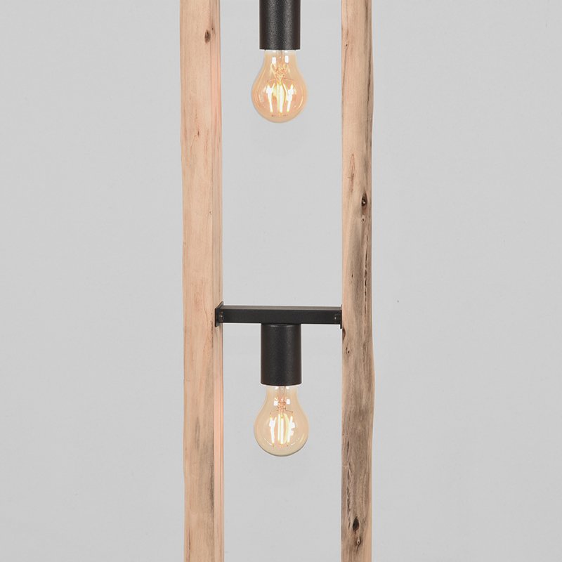 Vloerlamp Woody naturel hout, 25x150 cm