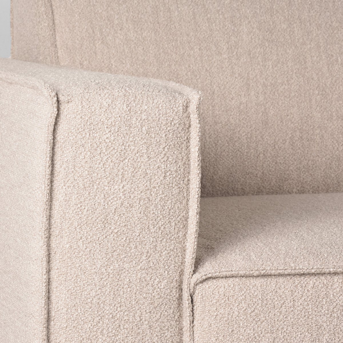 Hoekbank Kay schuim zitting naturel