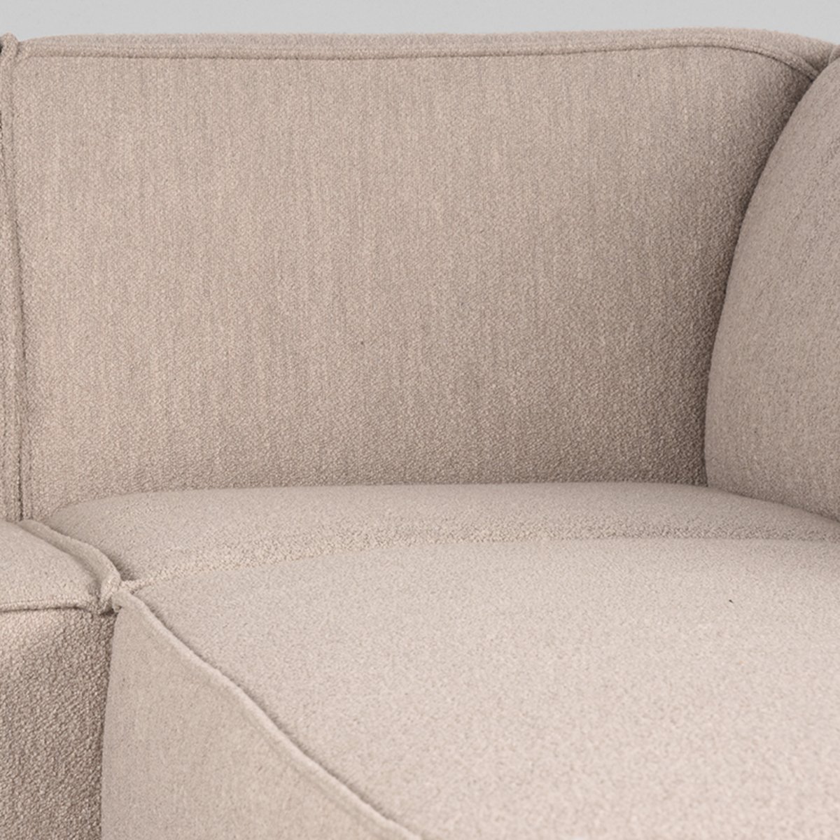 Hoekbank Kay schuim zitting naturel