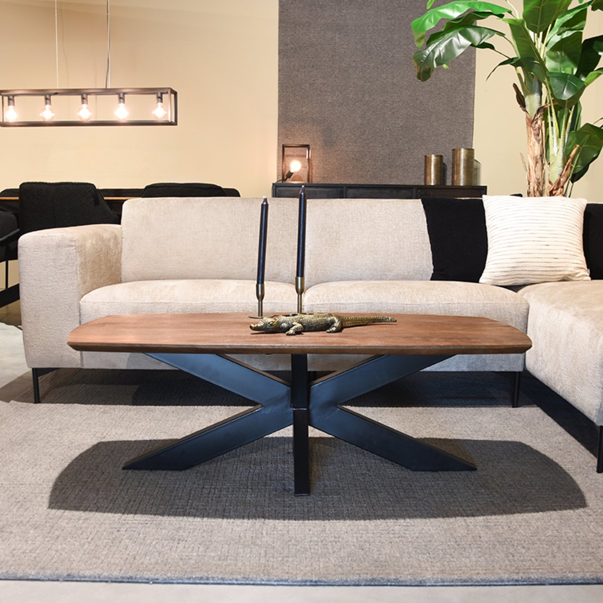 Salontafel Zane deens ovaal mangohout 