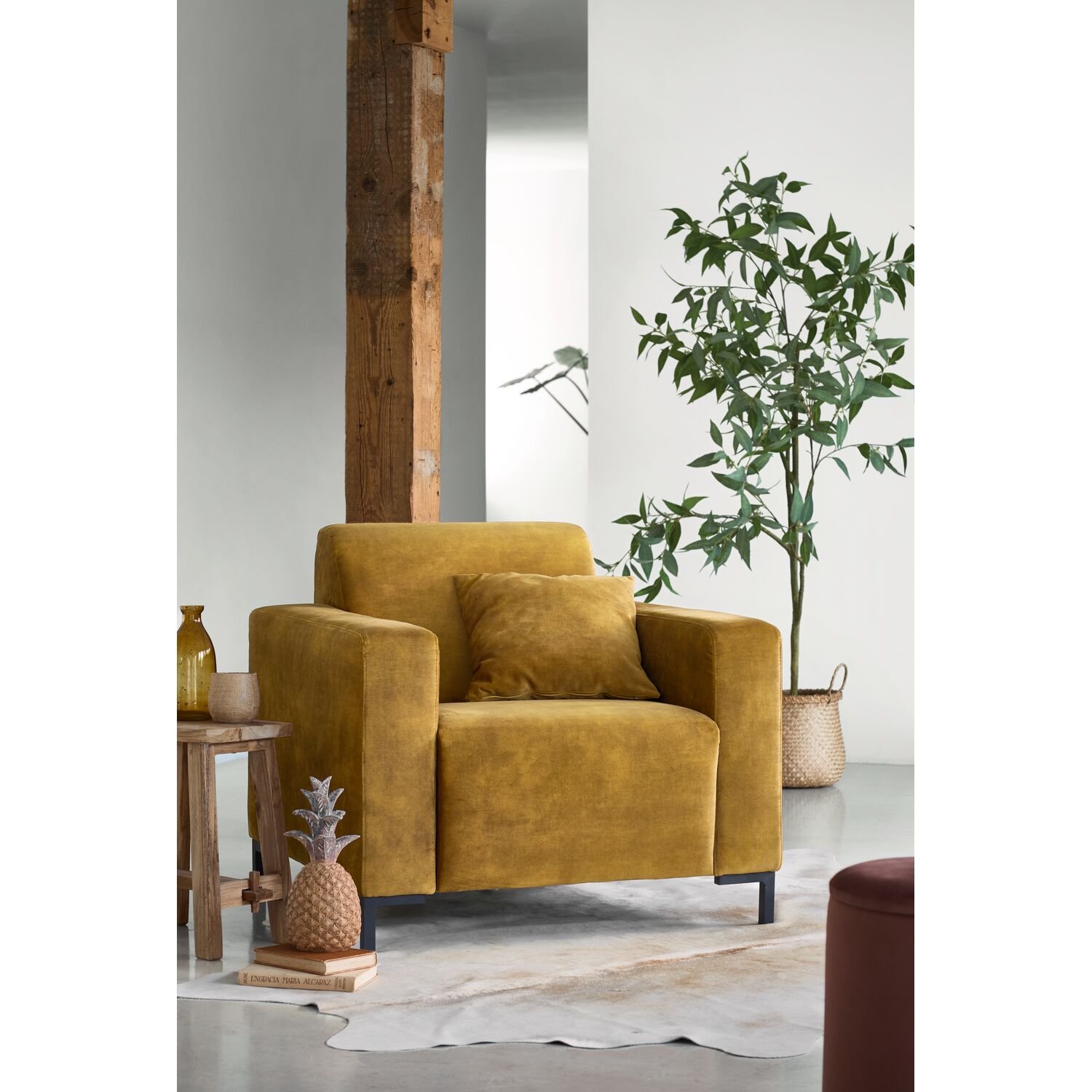 Fauteuil Alpa HR-schuim zitting gold