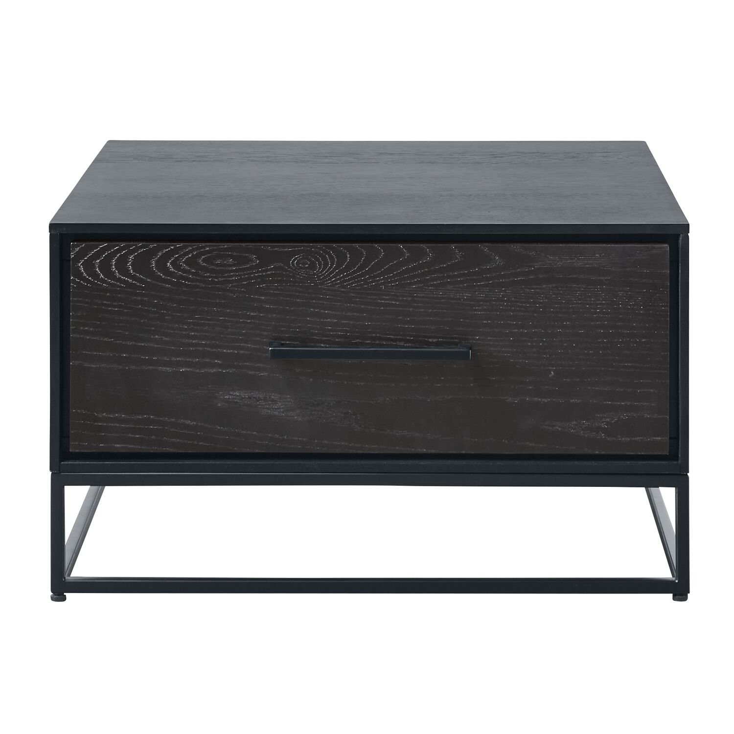 Salontafel Vinito 65 x 65 eiken fineer zwart