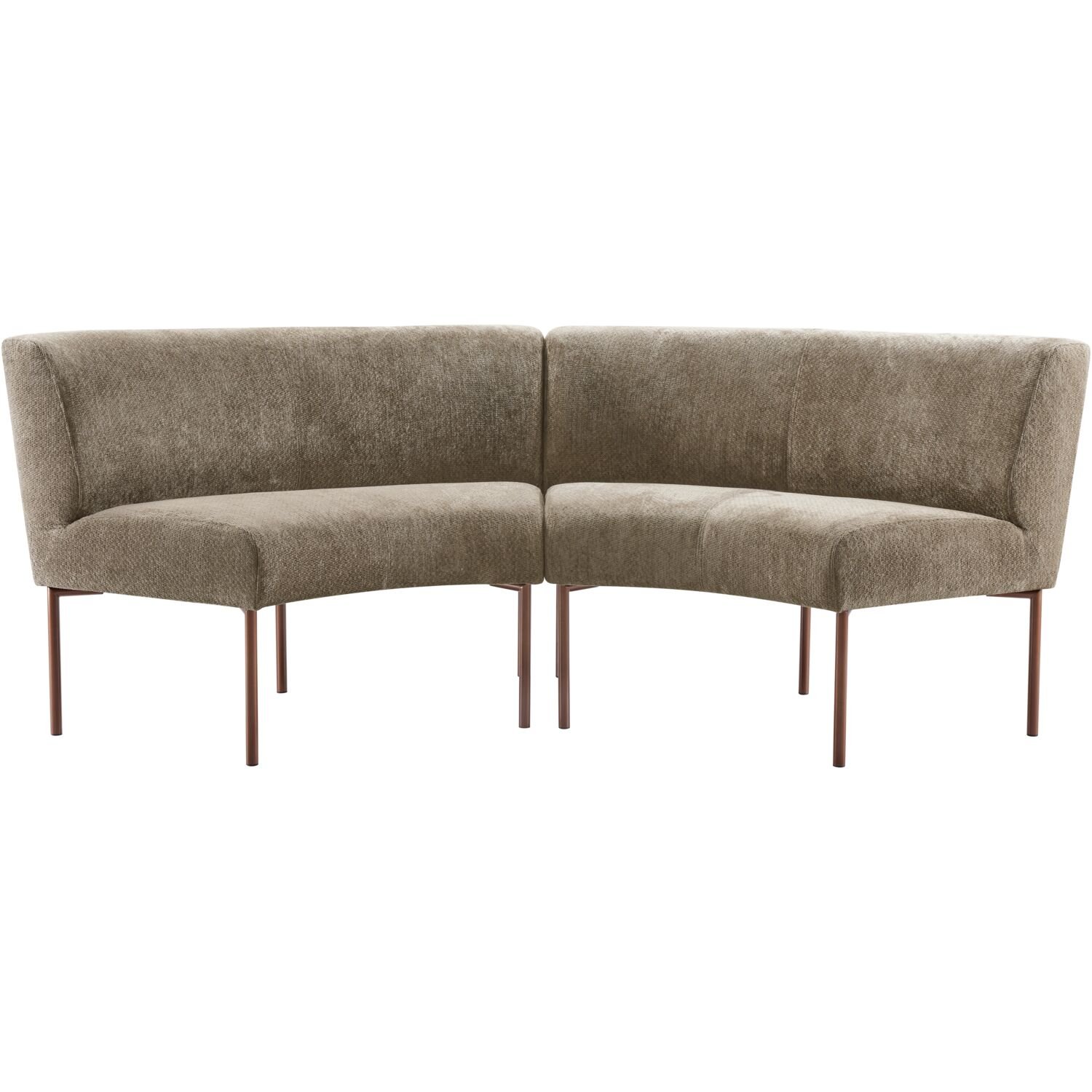 Eetbank Cenare 230 cm taupe