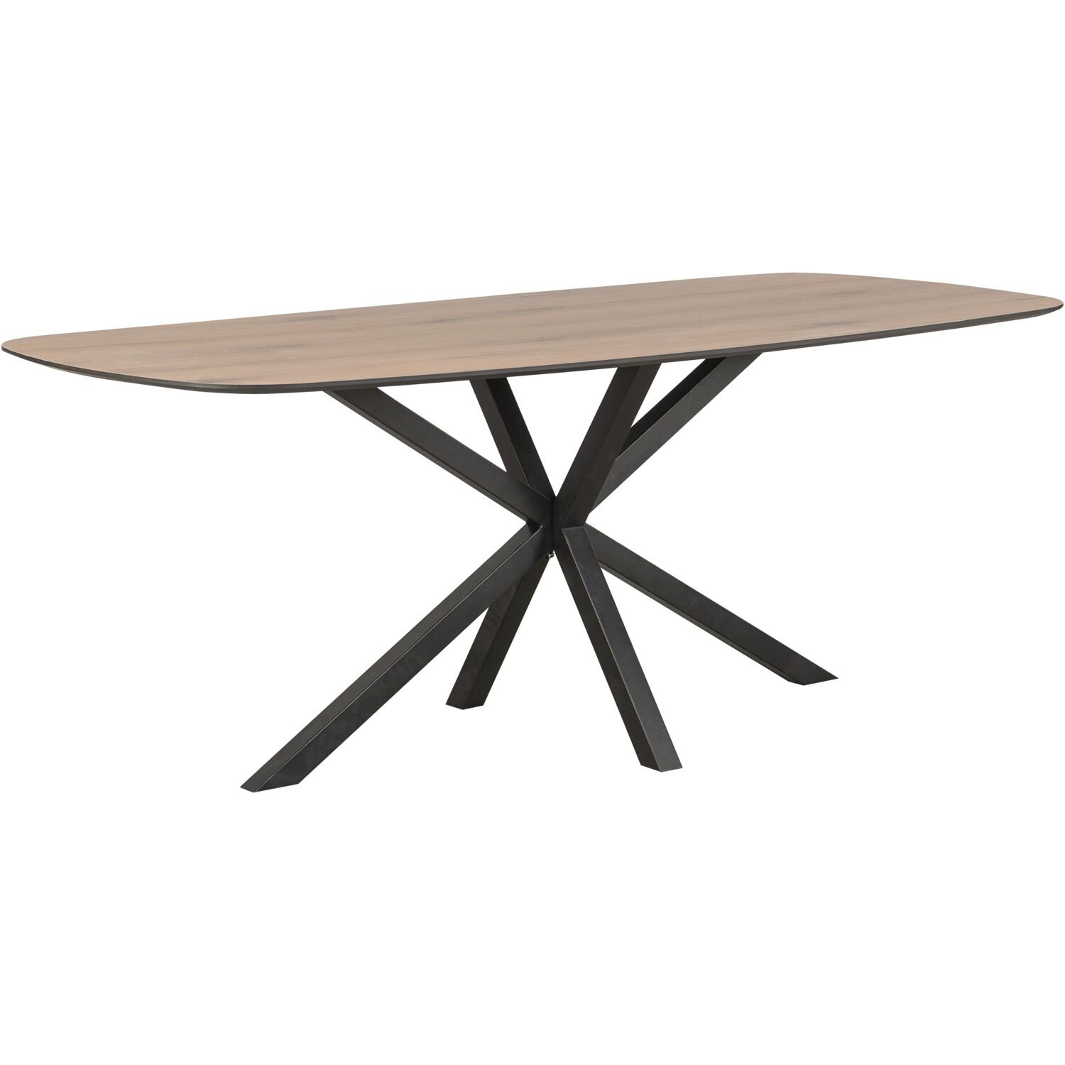 Eettafel Tesino deens ovaal 200x100 cm natural canella oak