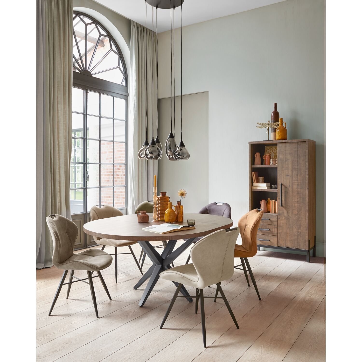 Eettafel Mascaro uitschuifbaar 150(190) dark mango