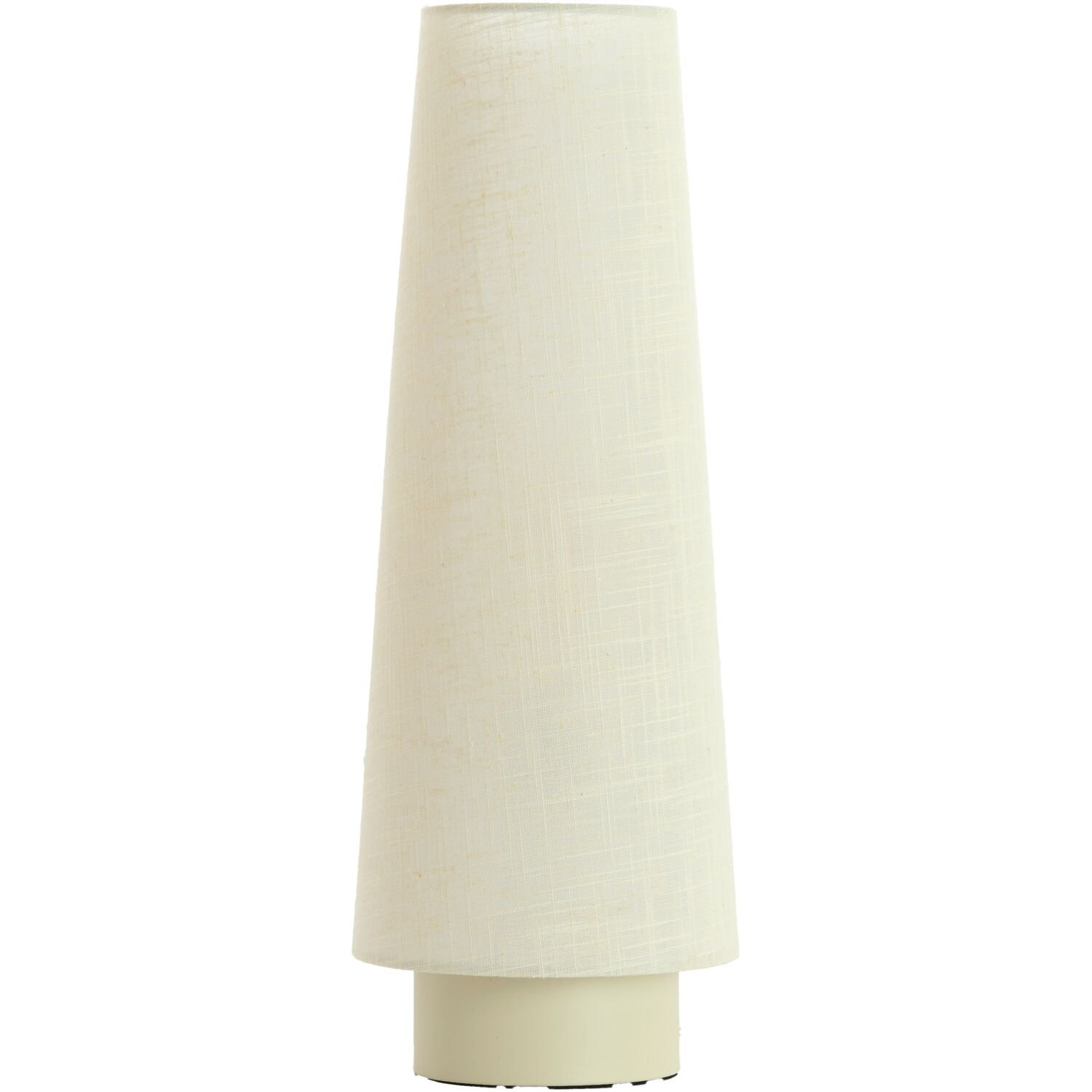 Tafellamp Dazoi creme linnen met linnen wit