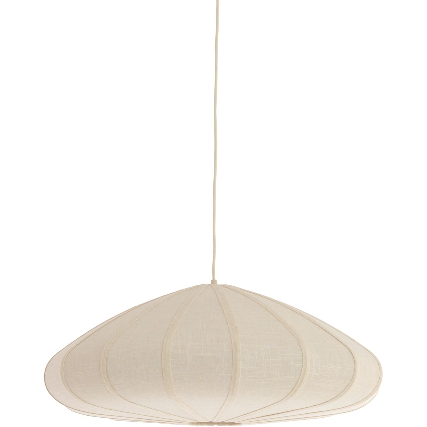 Hanglamp Cantilupo L in linnen wit