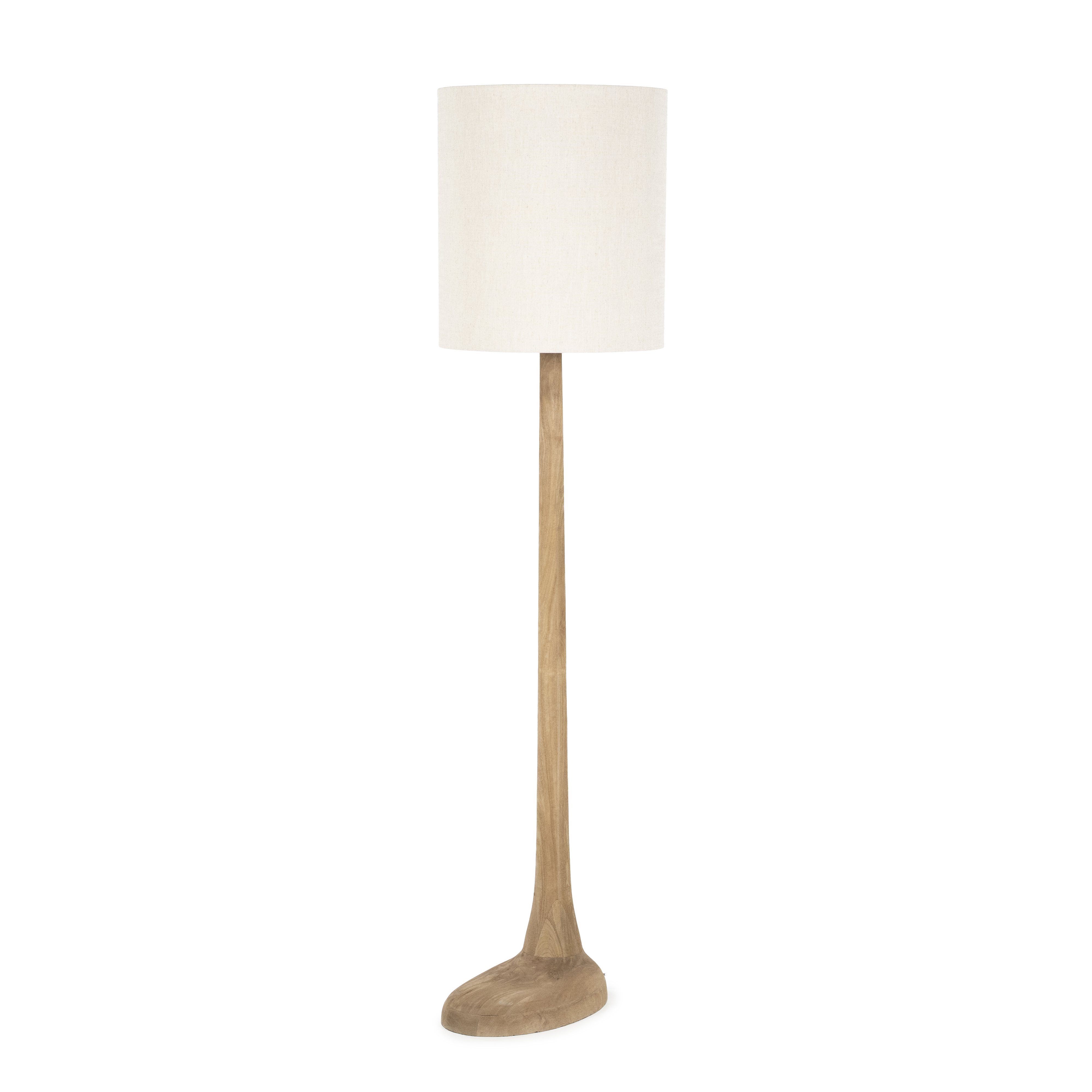 Vloerlamp Riemer bruin