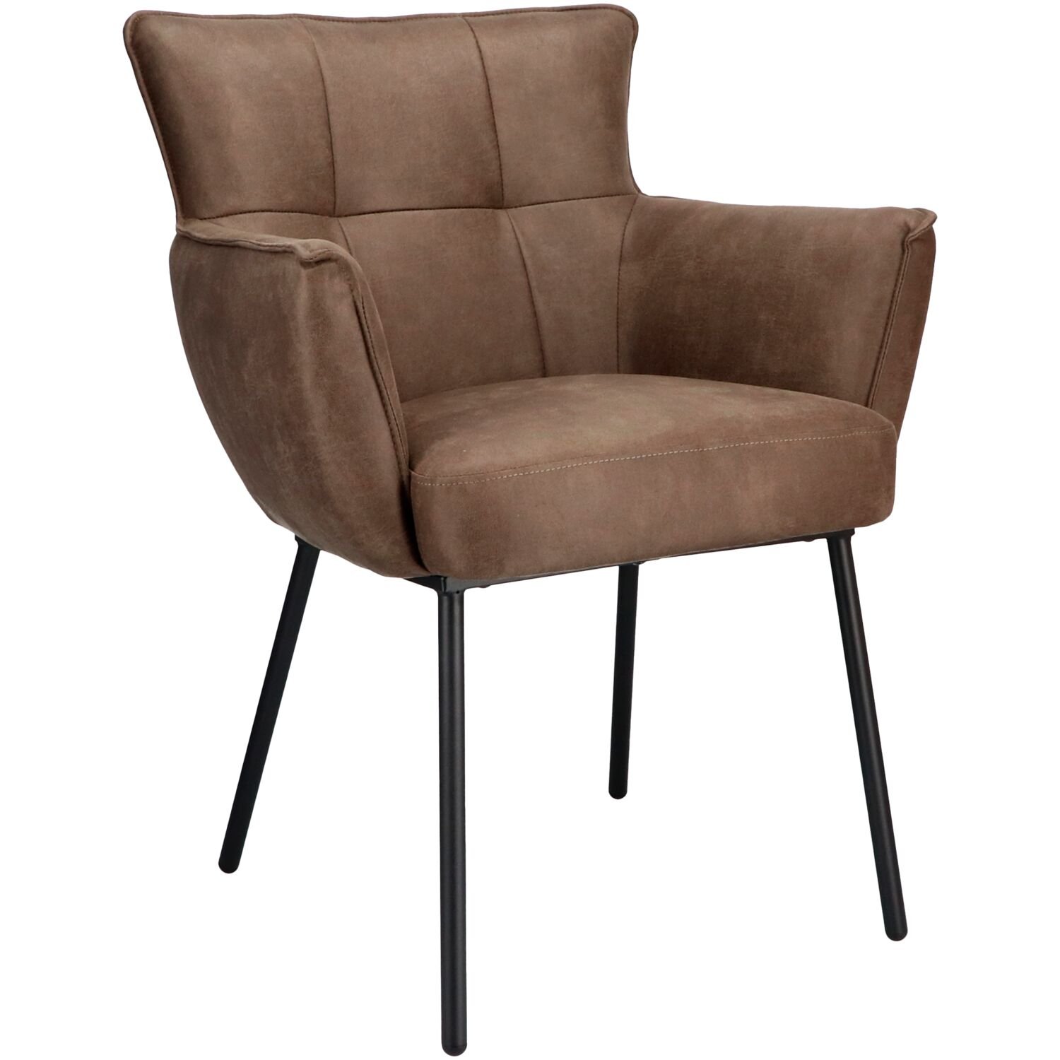 Armstoel Novile microleder bull 108 wood