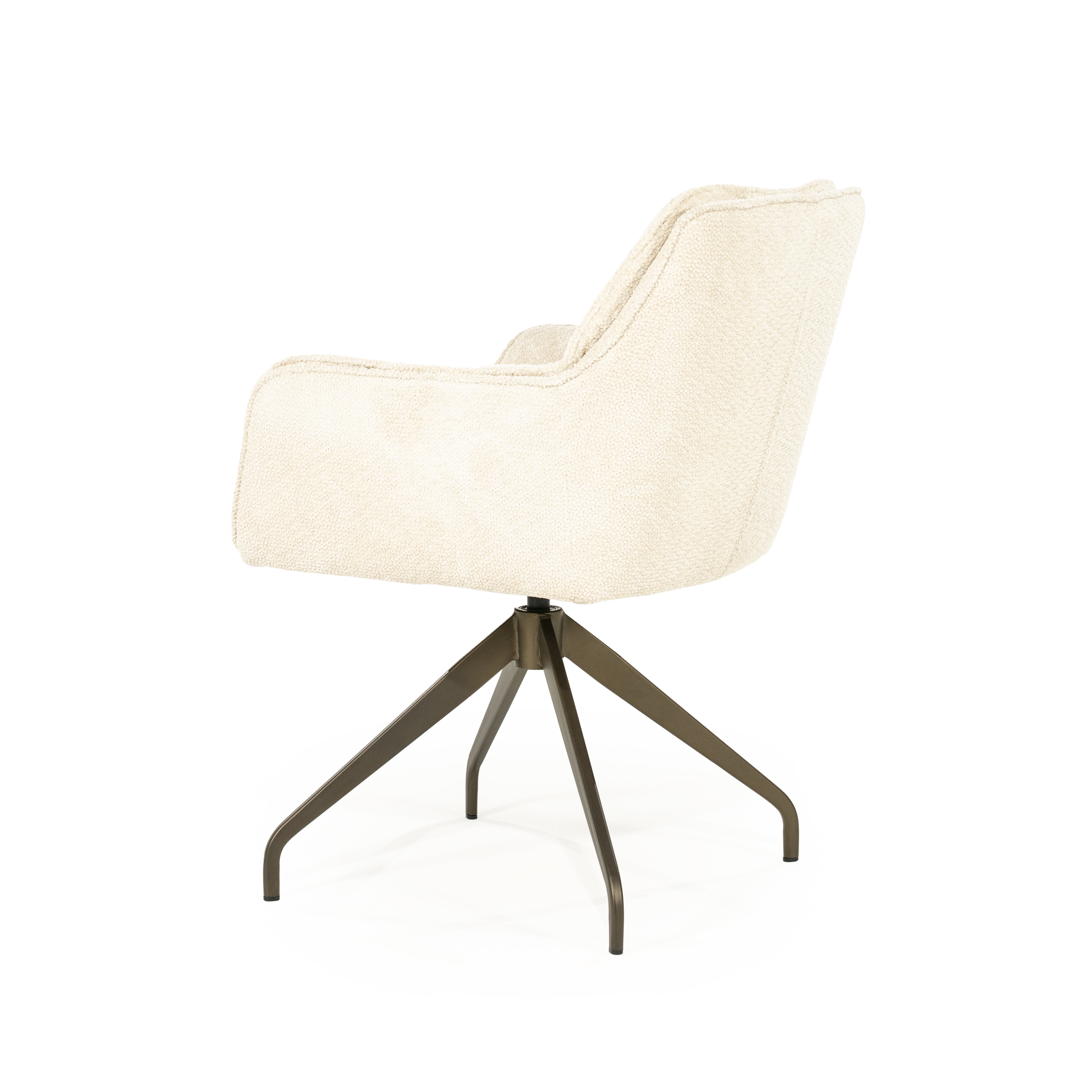 Armstoel (draaibaar) Hugh in beige