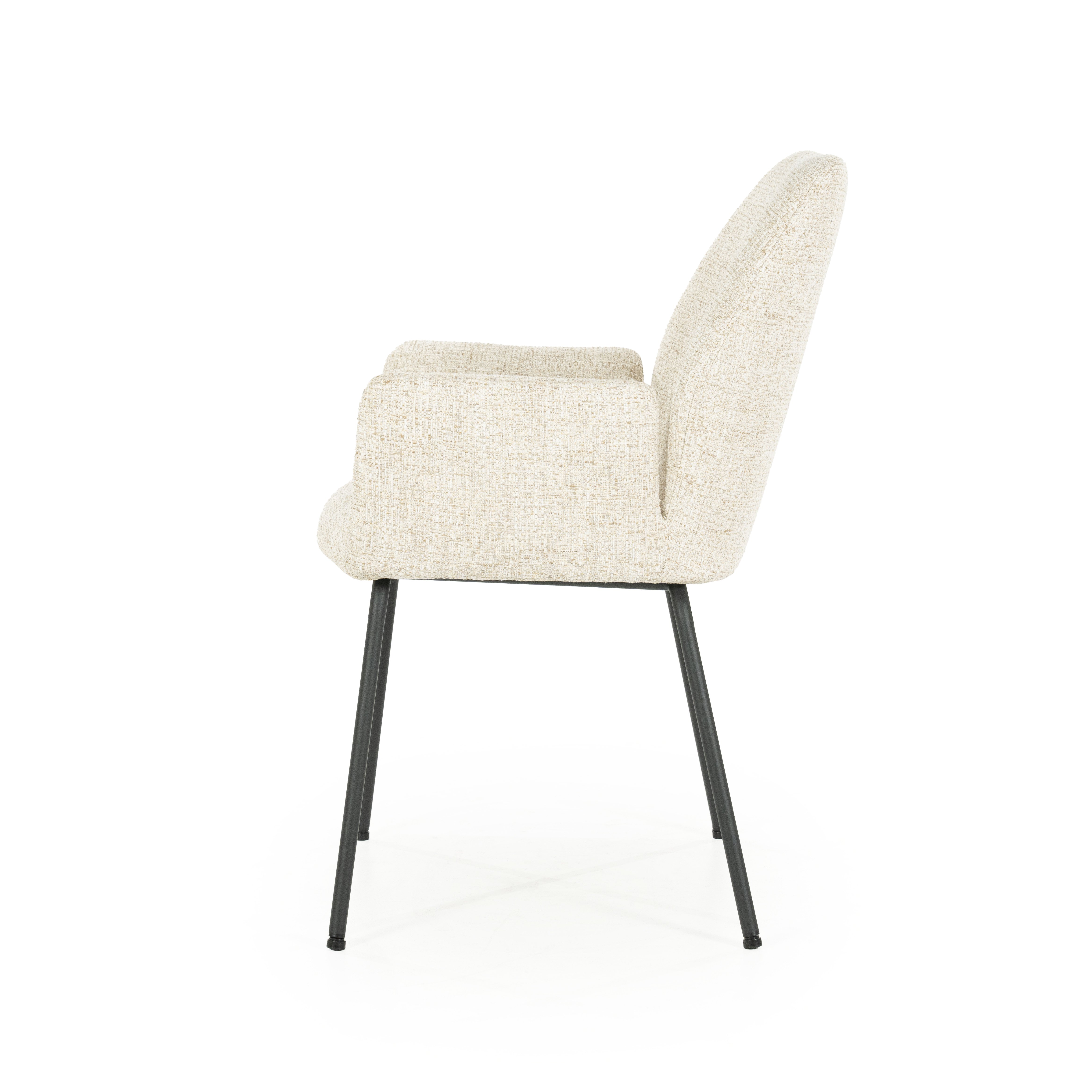 Armstoel Ibba in beige