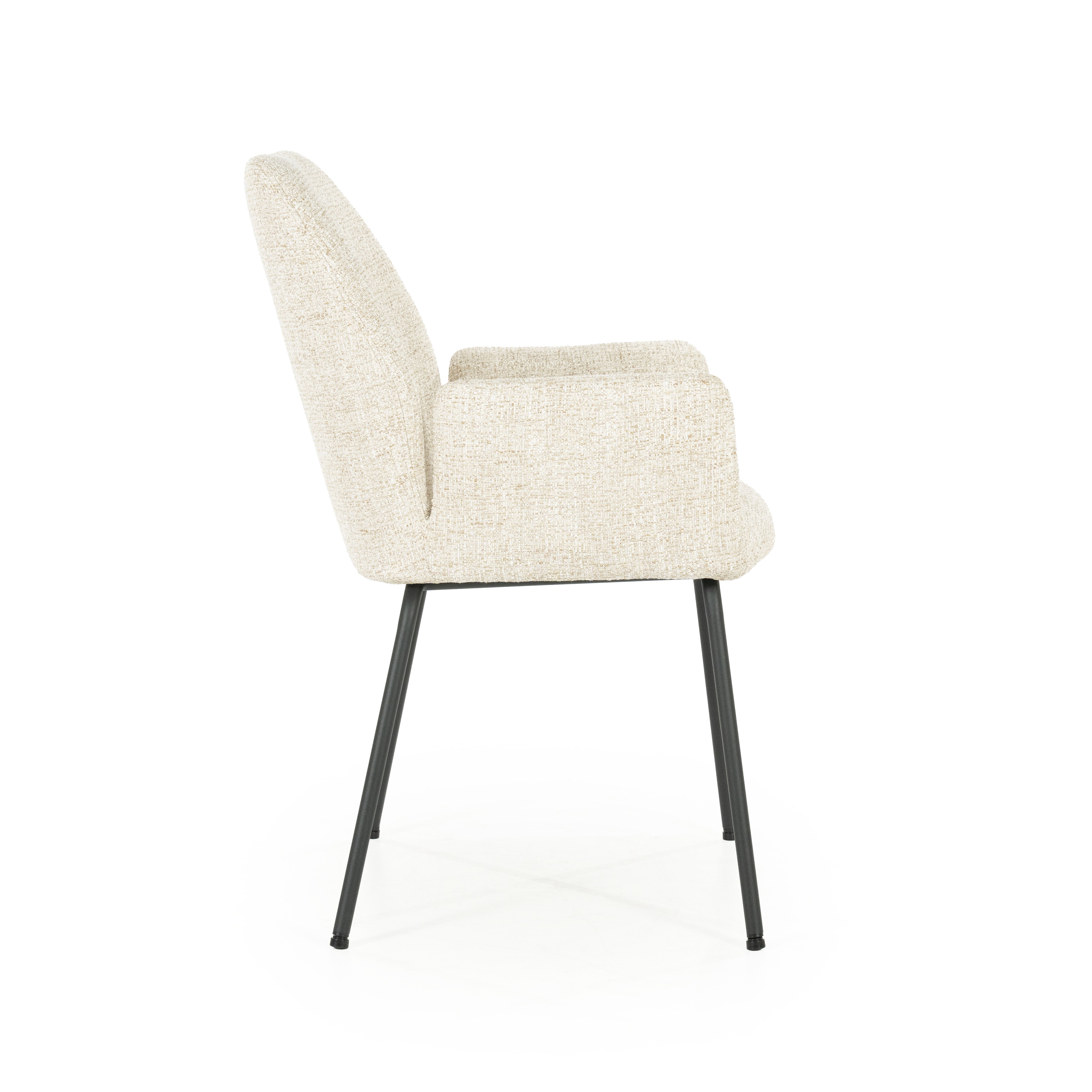 Armstoel Ibba in beige