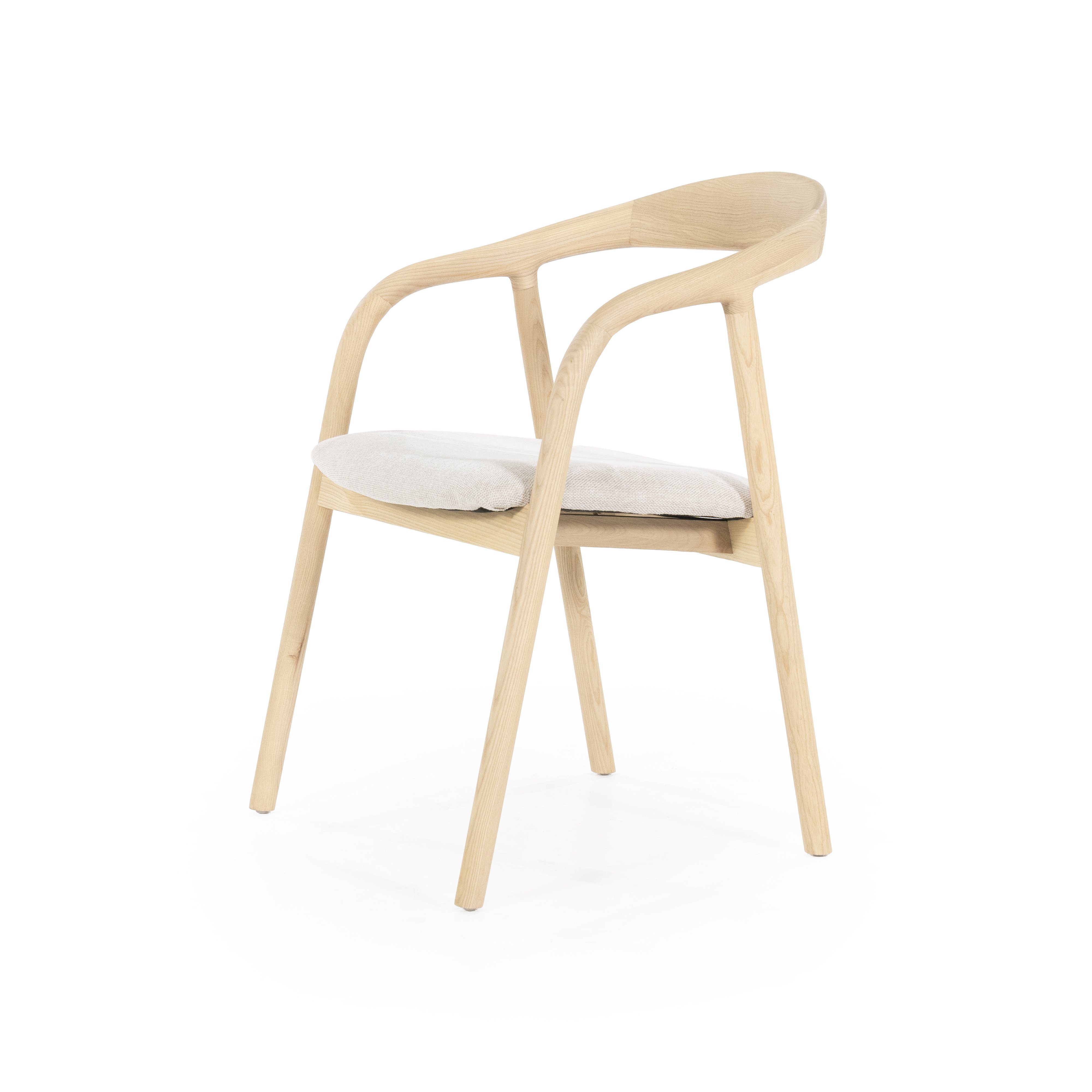 Armstoel Rafal in naturel hout