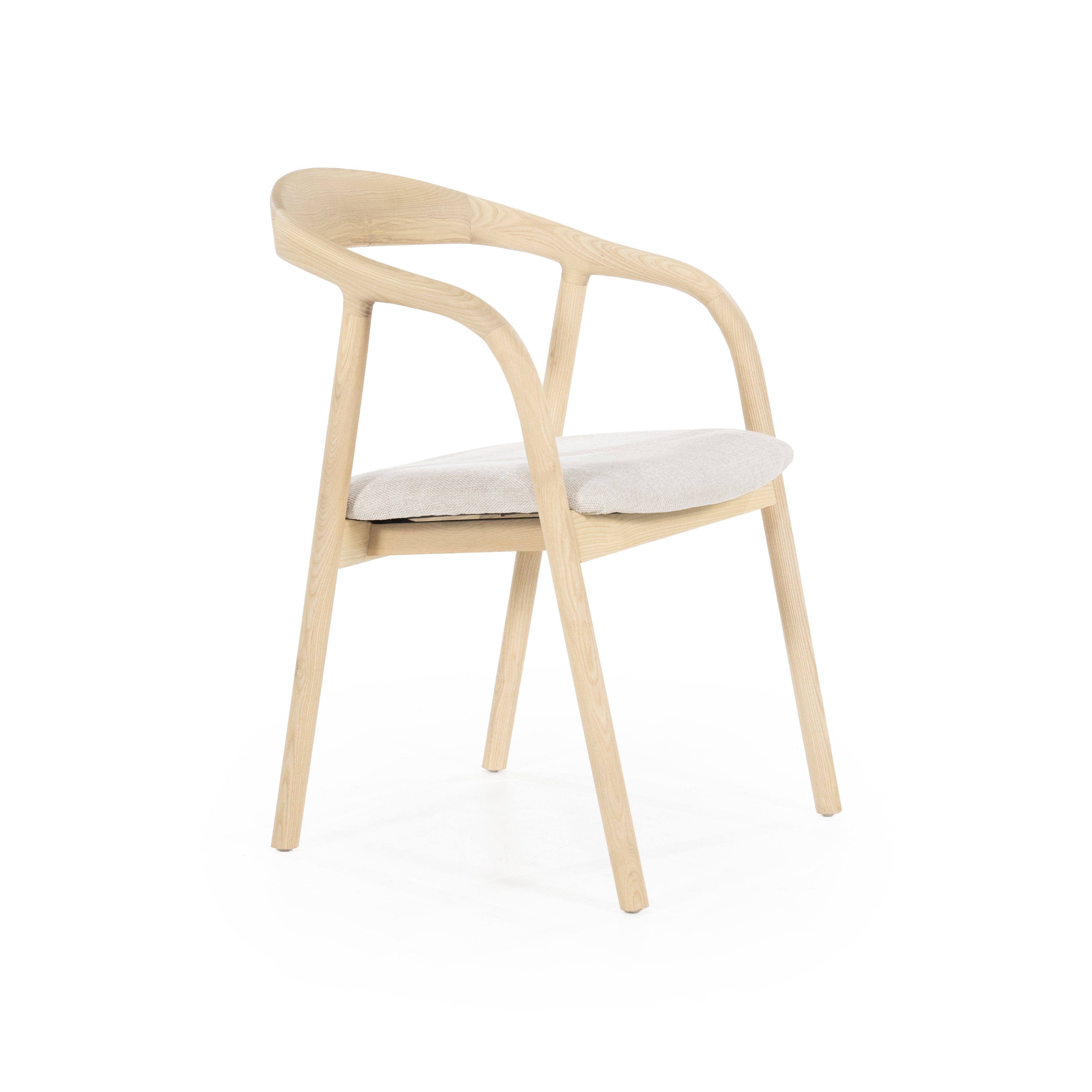 Armstoel Rafal in naturel hout