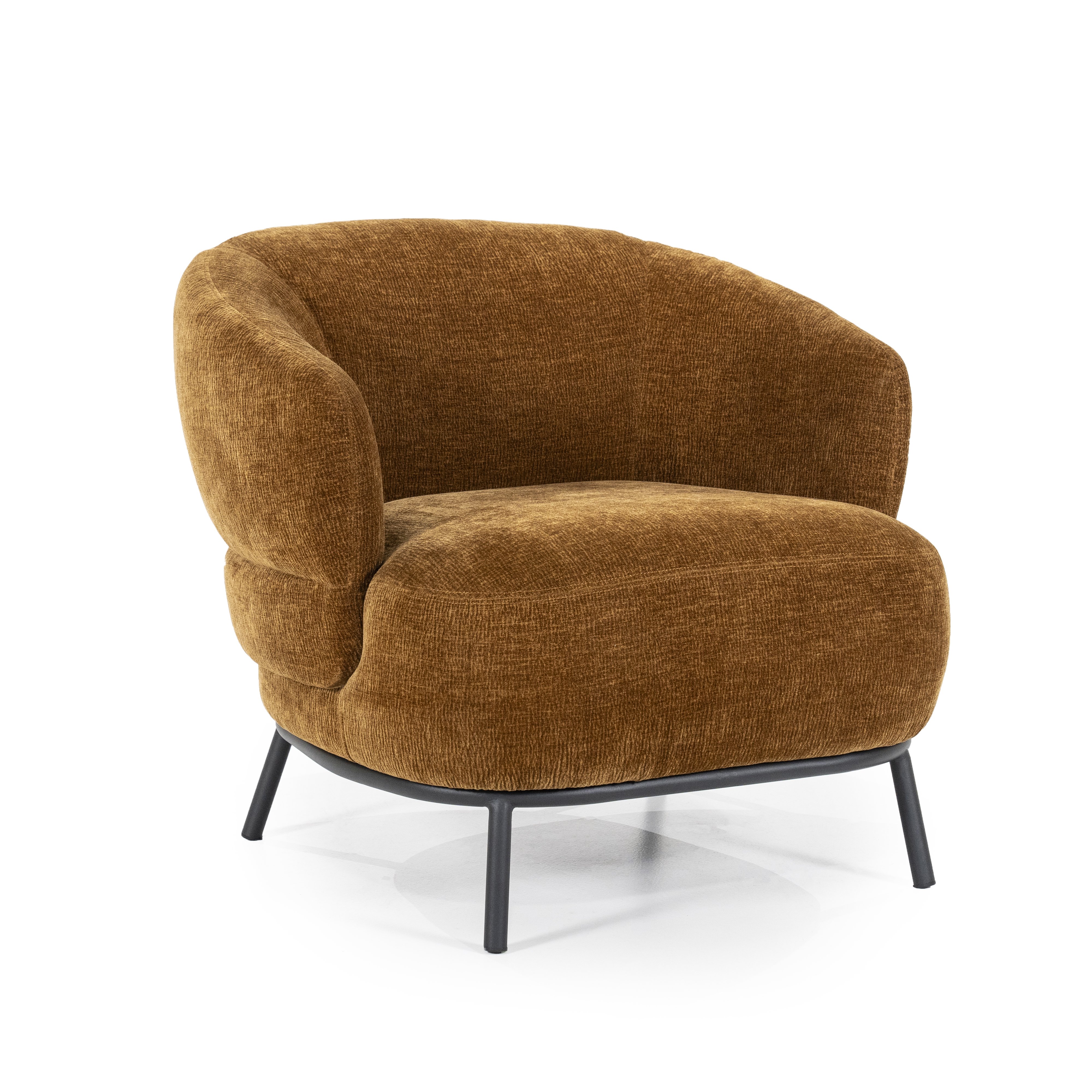Fauteuil Davion in mosterd