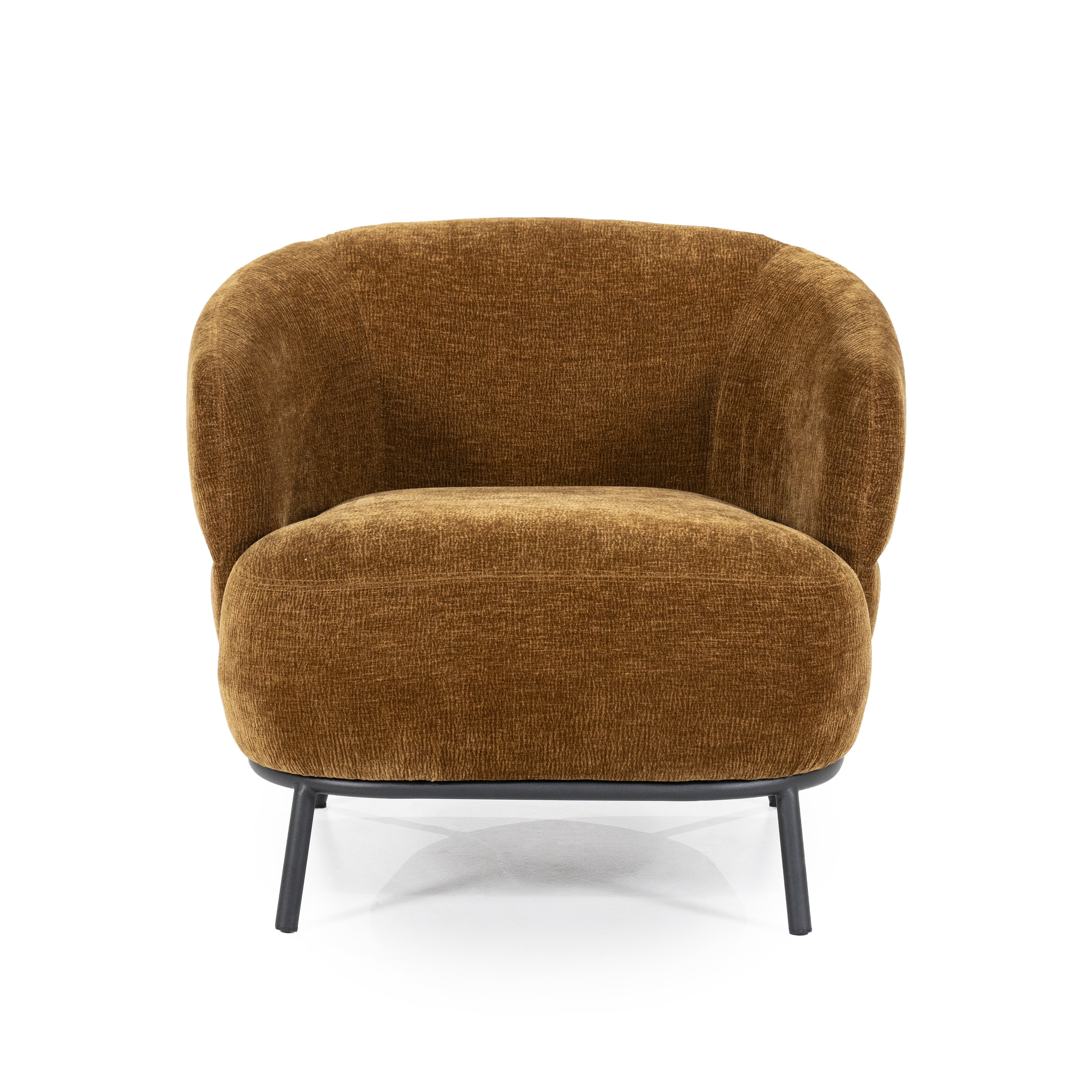 Fauteuil Davion in mosterd