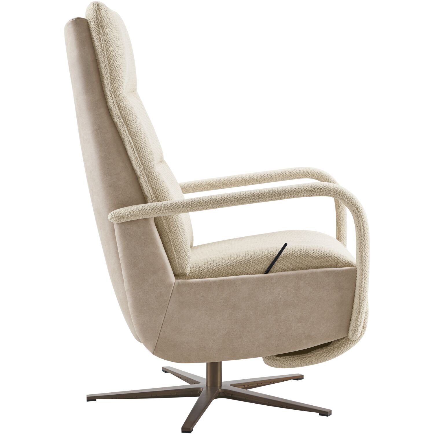 Relaxfauteuil Seduto in macan naturel en magnum clay