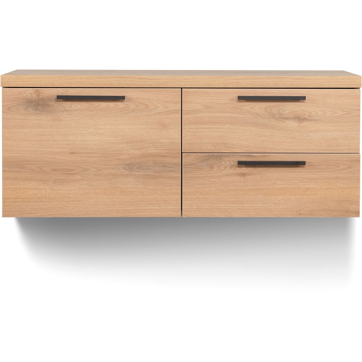 TV-meubel Paranno 1 deur 2 lades in natural canelle oak