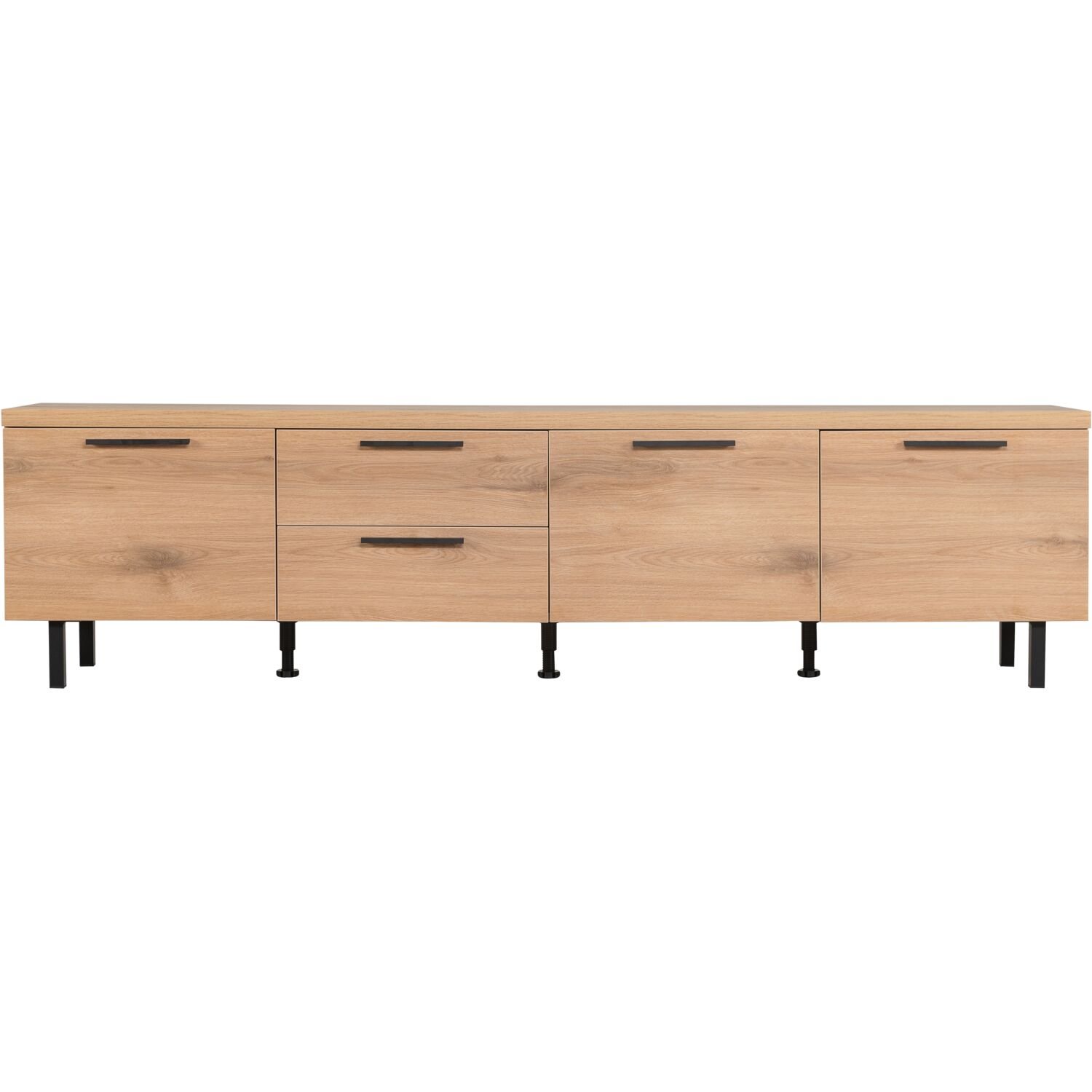 TV-meubel Paranno 3 deuren 2 lades in natural canelle oak