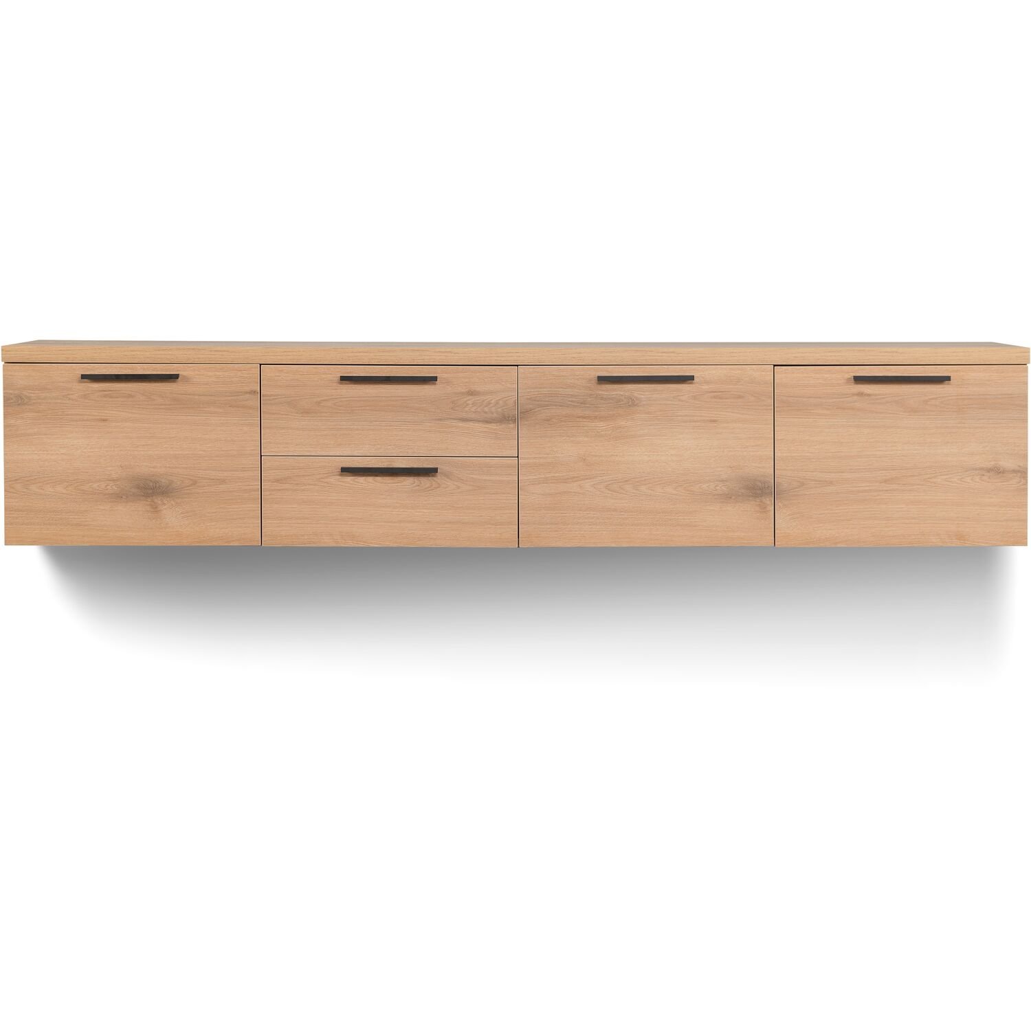 TV-meubel Paranno 3 deuren 2 lades in natural canelle oak