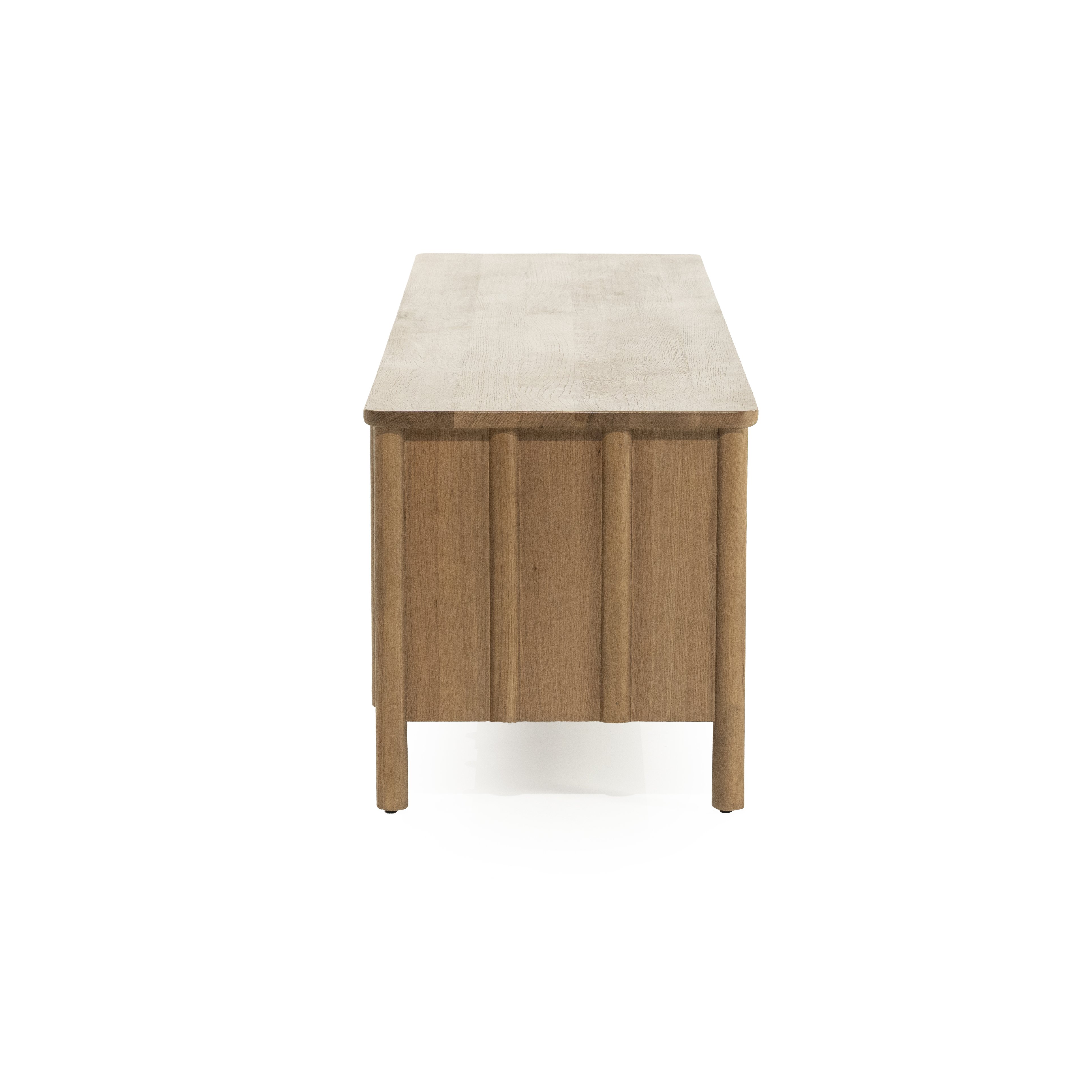 Tv meubel Jidde 4 deurs in bruin eiken hout