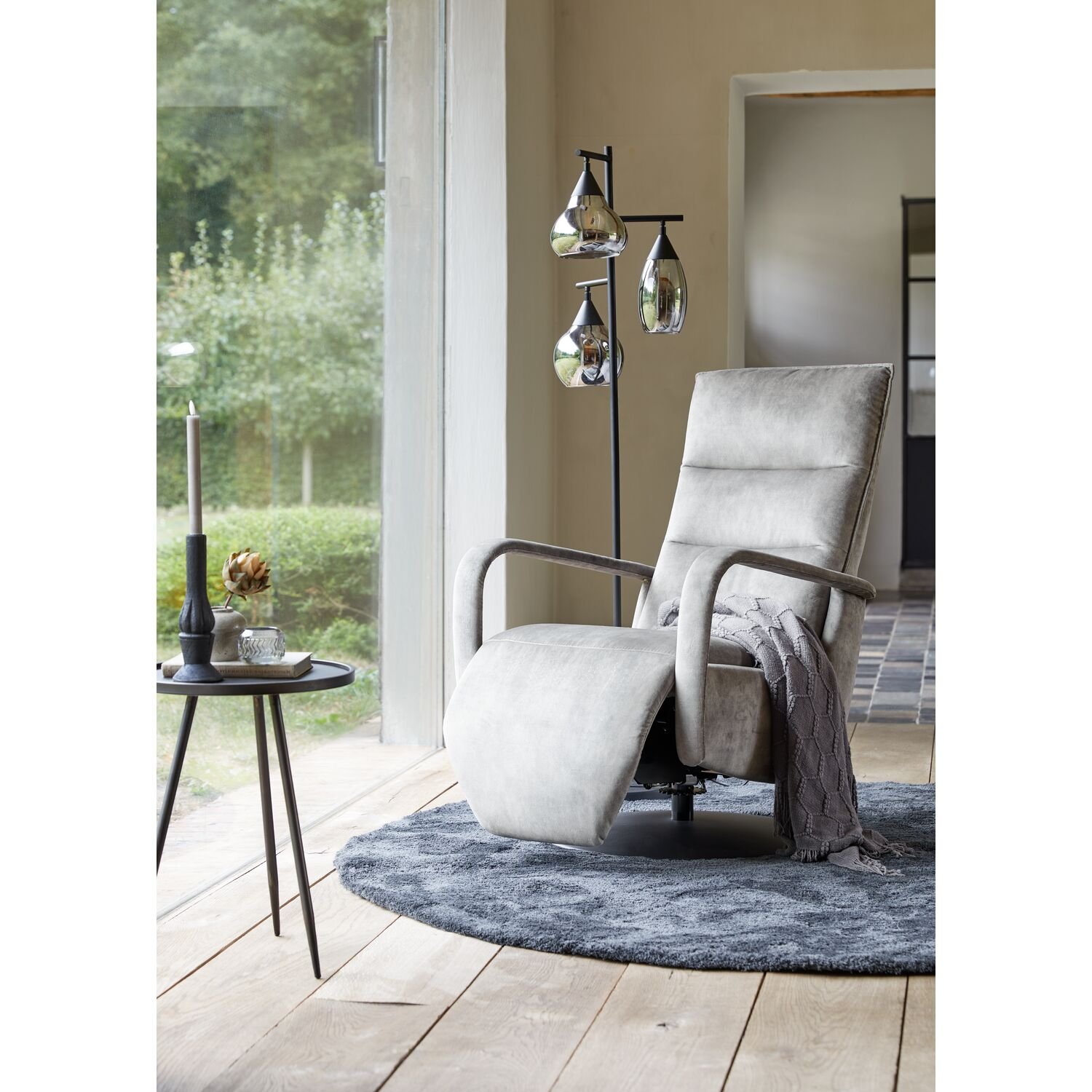 Relaxfauteuil Seduto elektrisch verstelbare sta op functie in clay