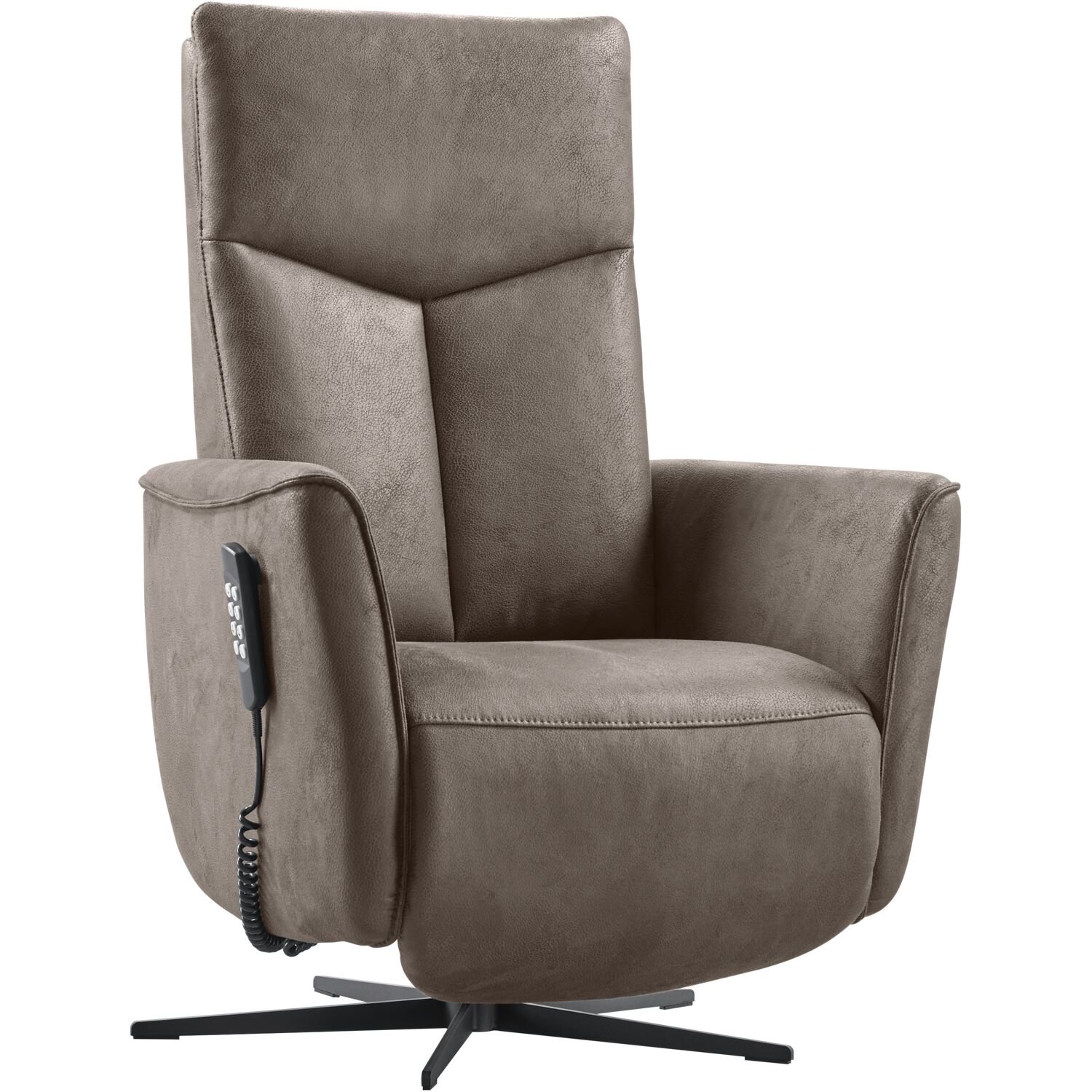 Relaxfauteuil Seduto elektrische sta op functie in espresso