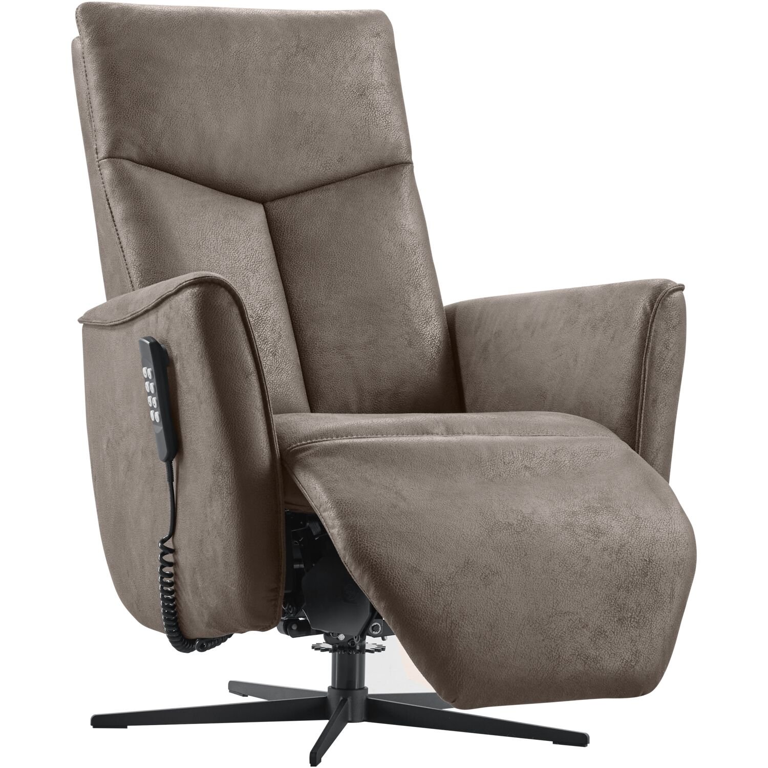 Relaxfauteuil Seduto elektrische sta op functie in espresso