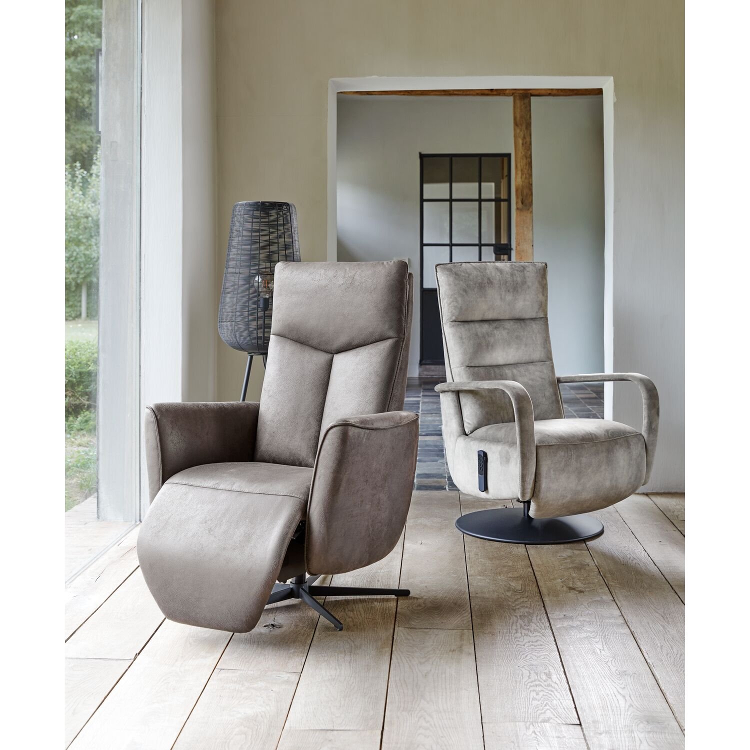 Relaxfauteuil Seduto elektrische sta op functie in espresso