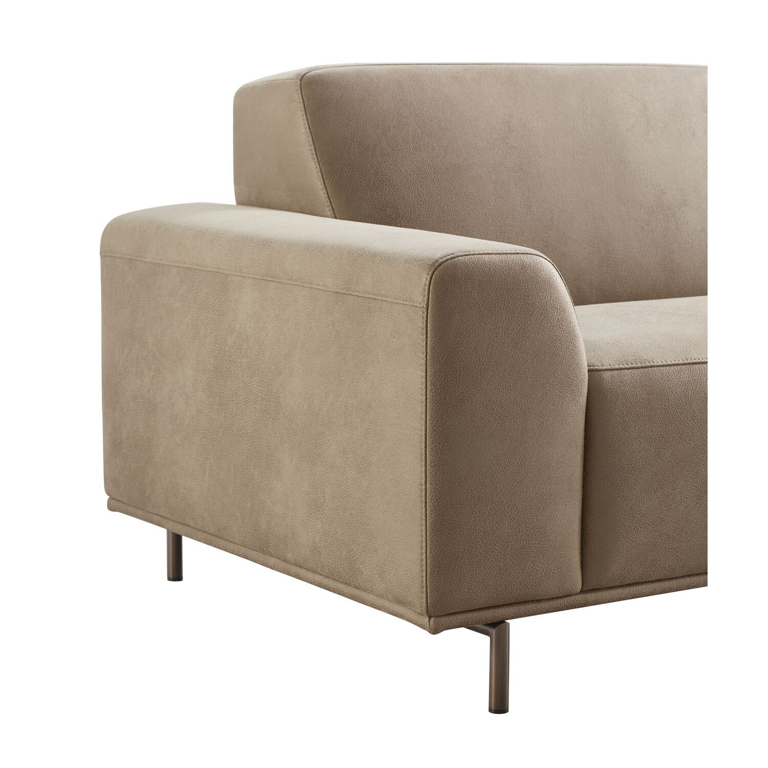 2,5 zitsbank Pantini koudschuim in bruin