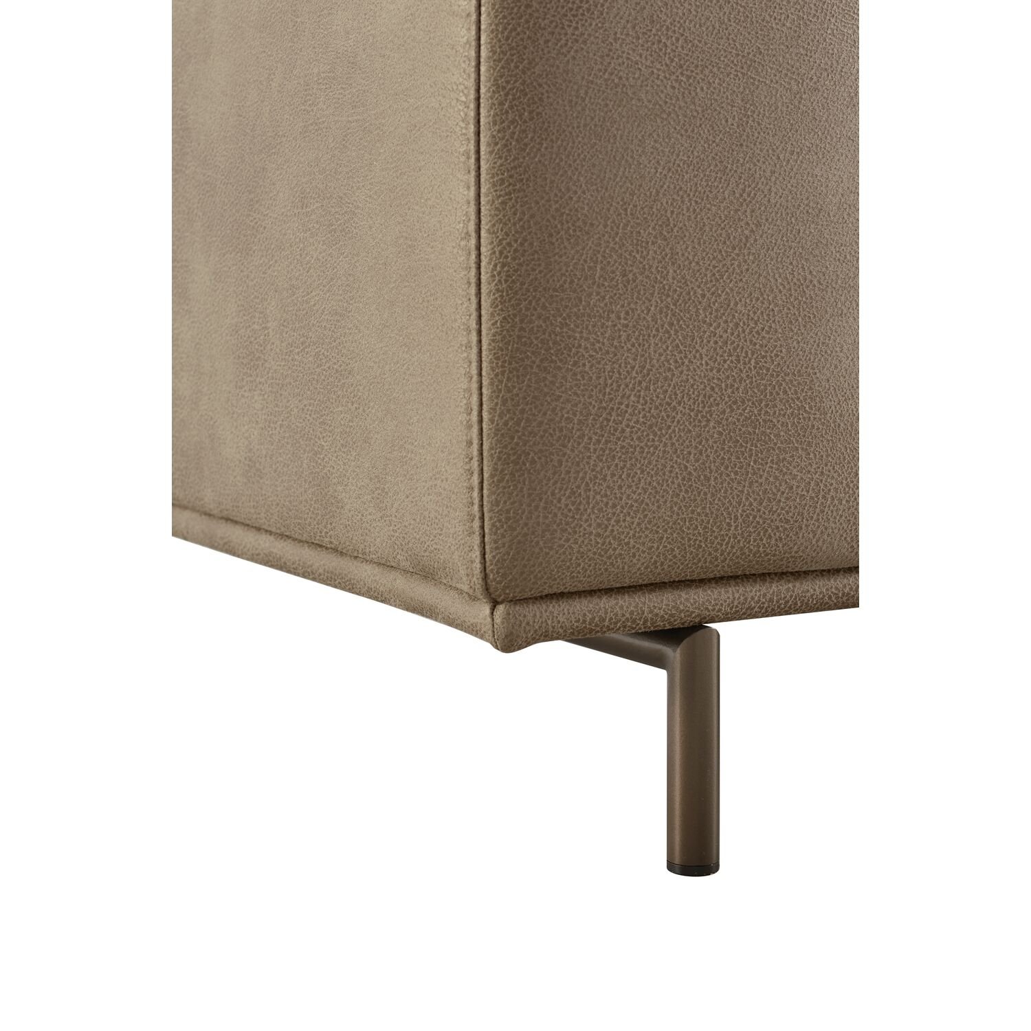 2,5 zitsbank Pantini koudschuim in bruin