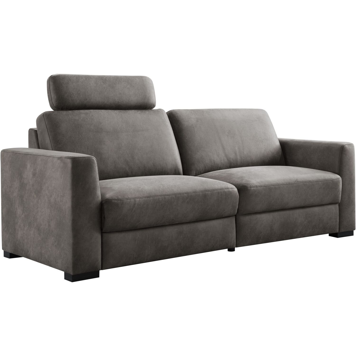 3 zitsbank Muscolo elektrische relaxfunctie pocketveren met traagschuim in dark grey