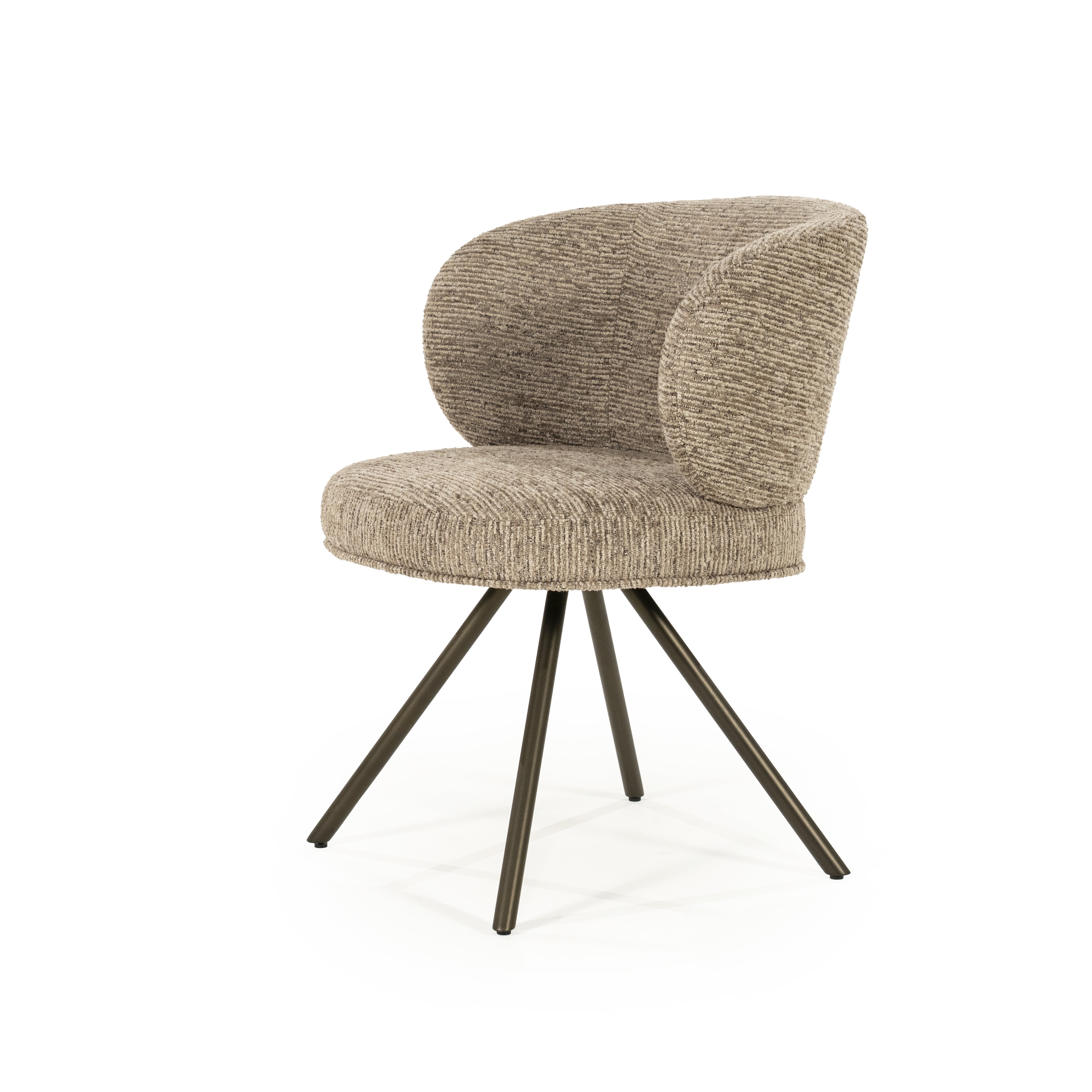 Eetstoel Japser in bruin