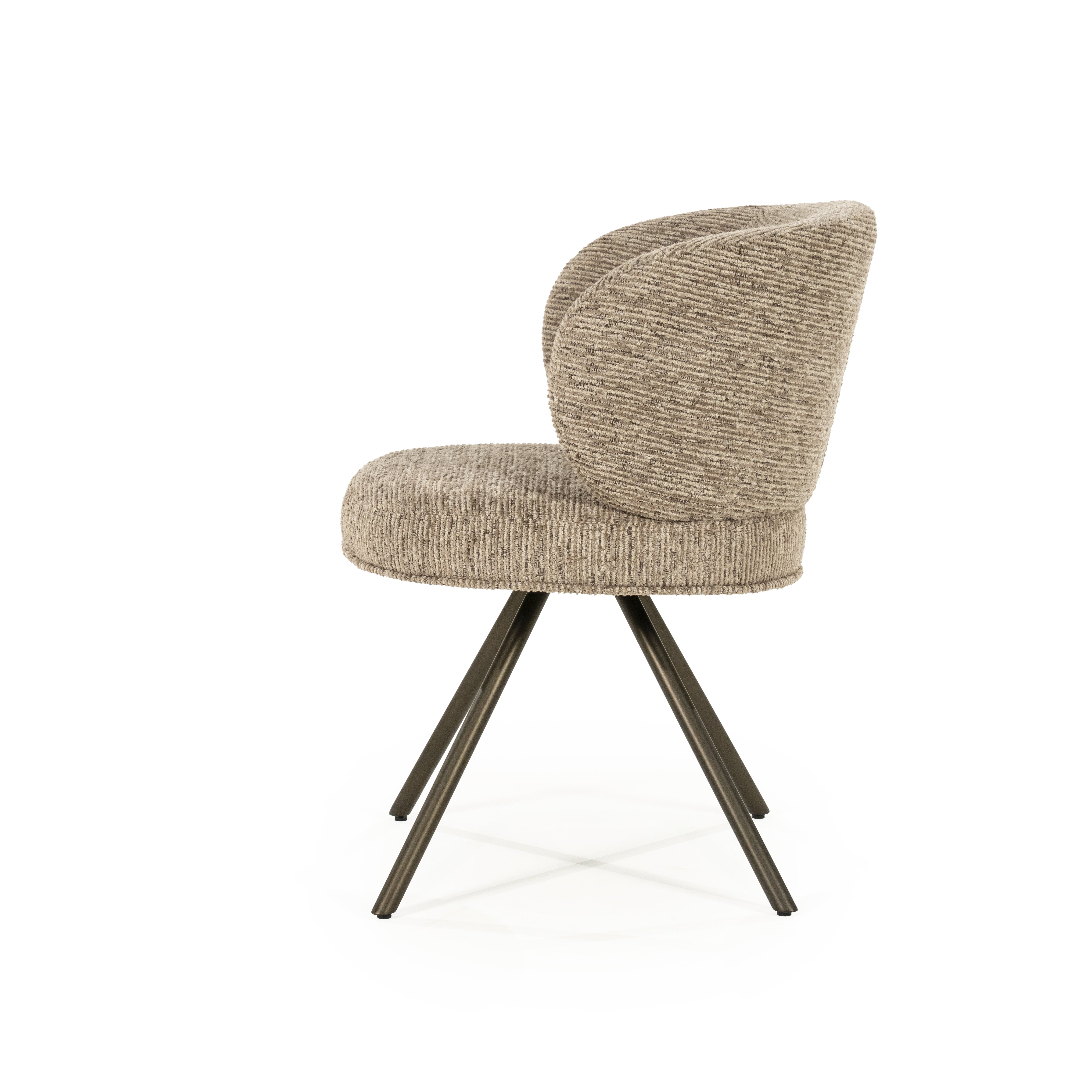 Eetstoel Japser in bruin