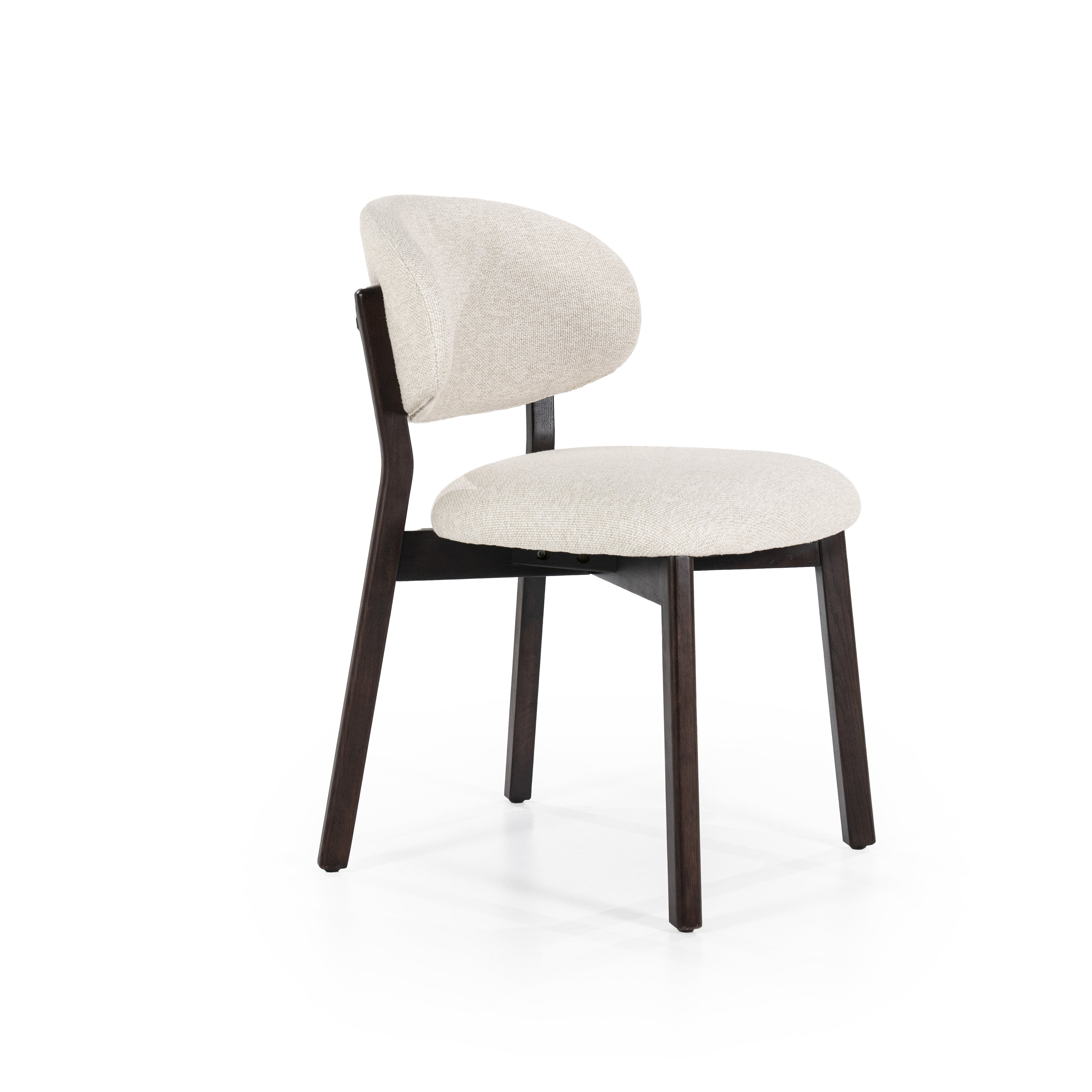 Eetstoel Mikail bruin beige moon