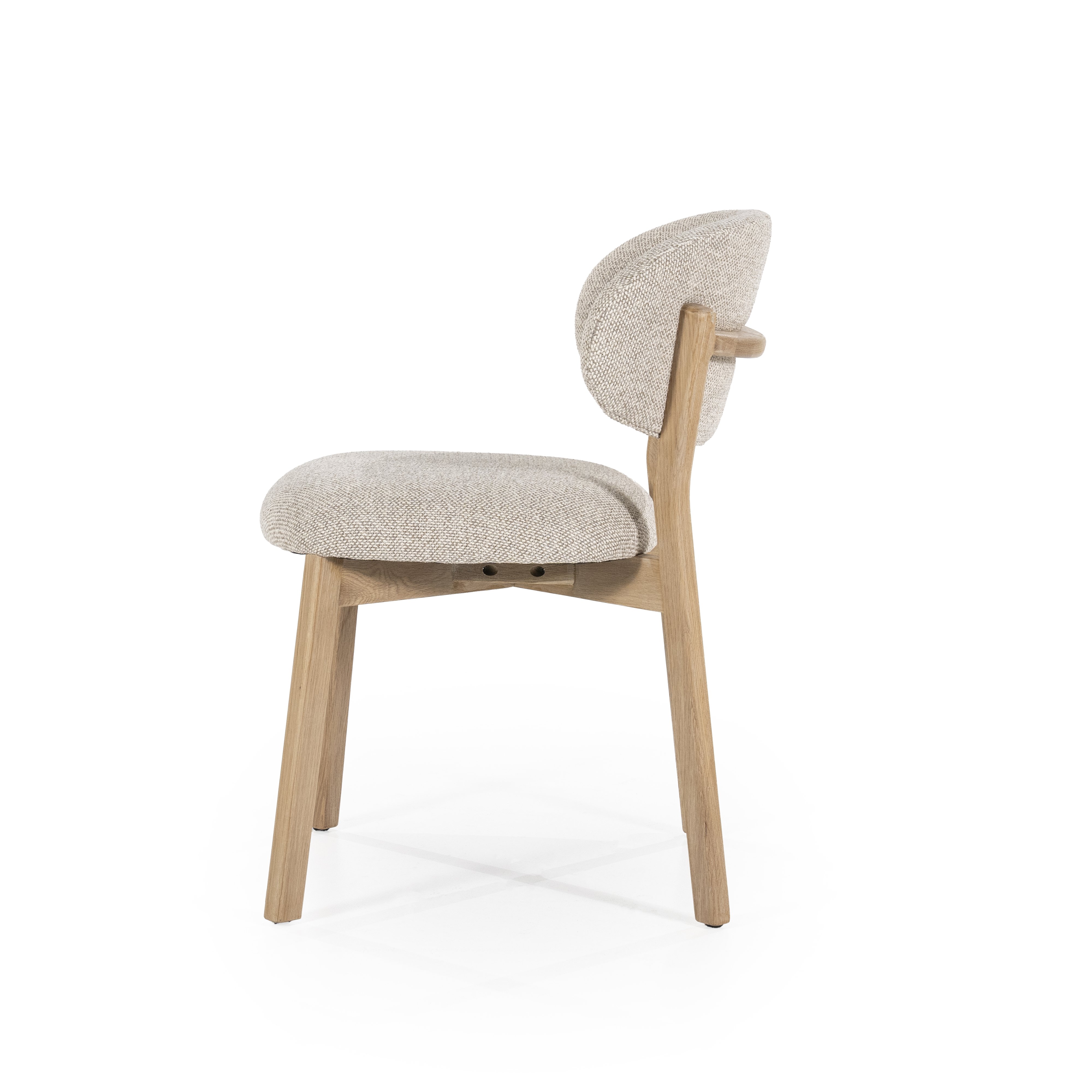 Eetstoel Mikail naturel taupe