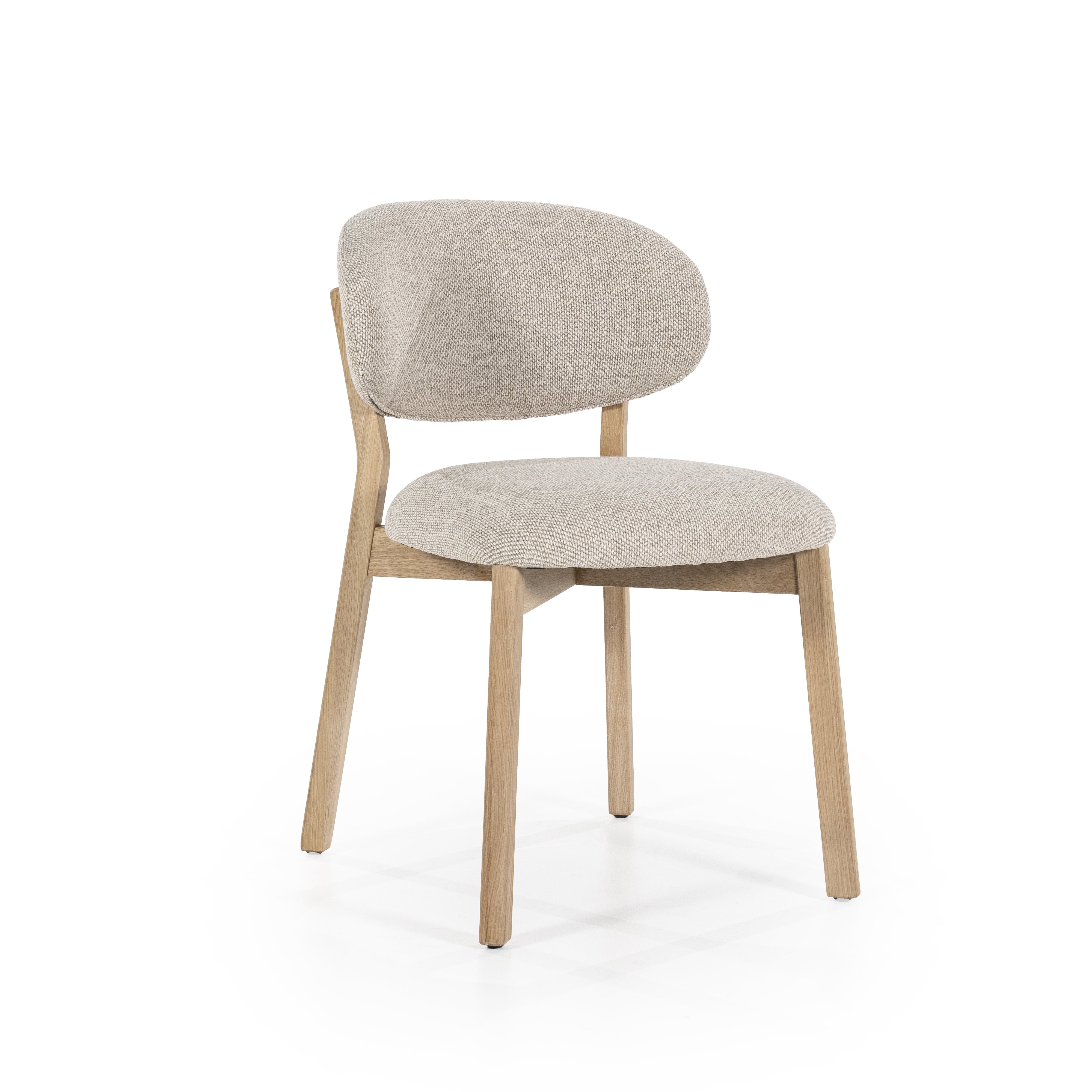 Eetstoel Mikail naturel taupe